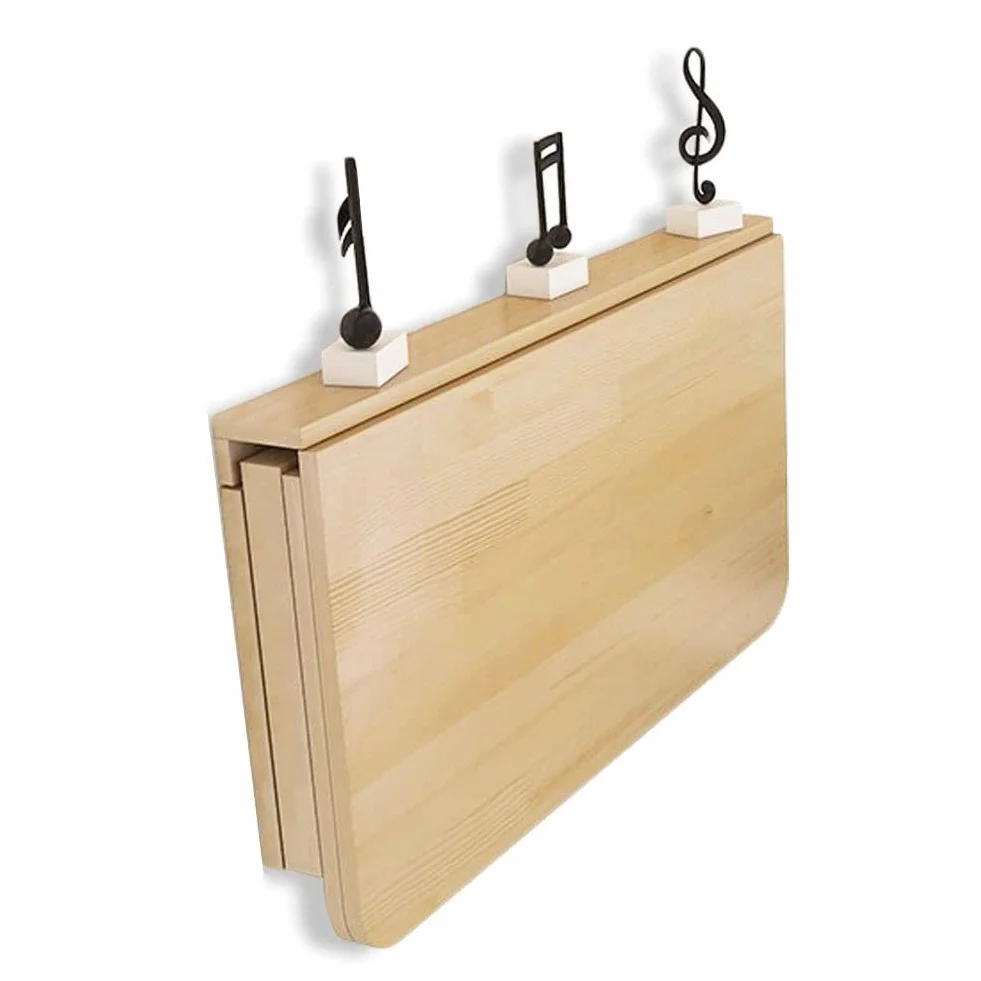 Mesa de Pared Plegable de Madera, Mesa de Cocina Abatible Portátil, Mesa de Estudio, Grandioso para Comedor Estudio Cocina Balcón, Ahorro de Espacio(Tamaño : 80x50x33cm)