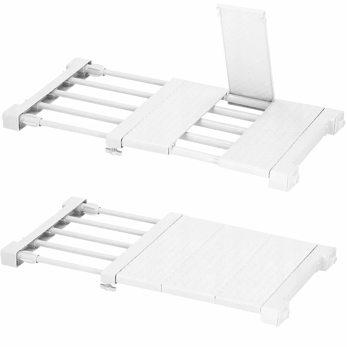 Estante Organizador de Armario de Ropa Extensible, Separadores de Armario de Bricolaje Ajustables, Estante de Tensión Separador para Armario, Armario, Baño, Cocina, Estantería (38‑55 cm)