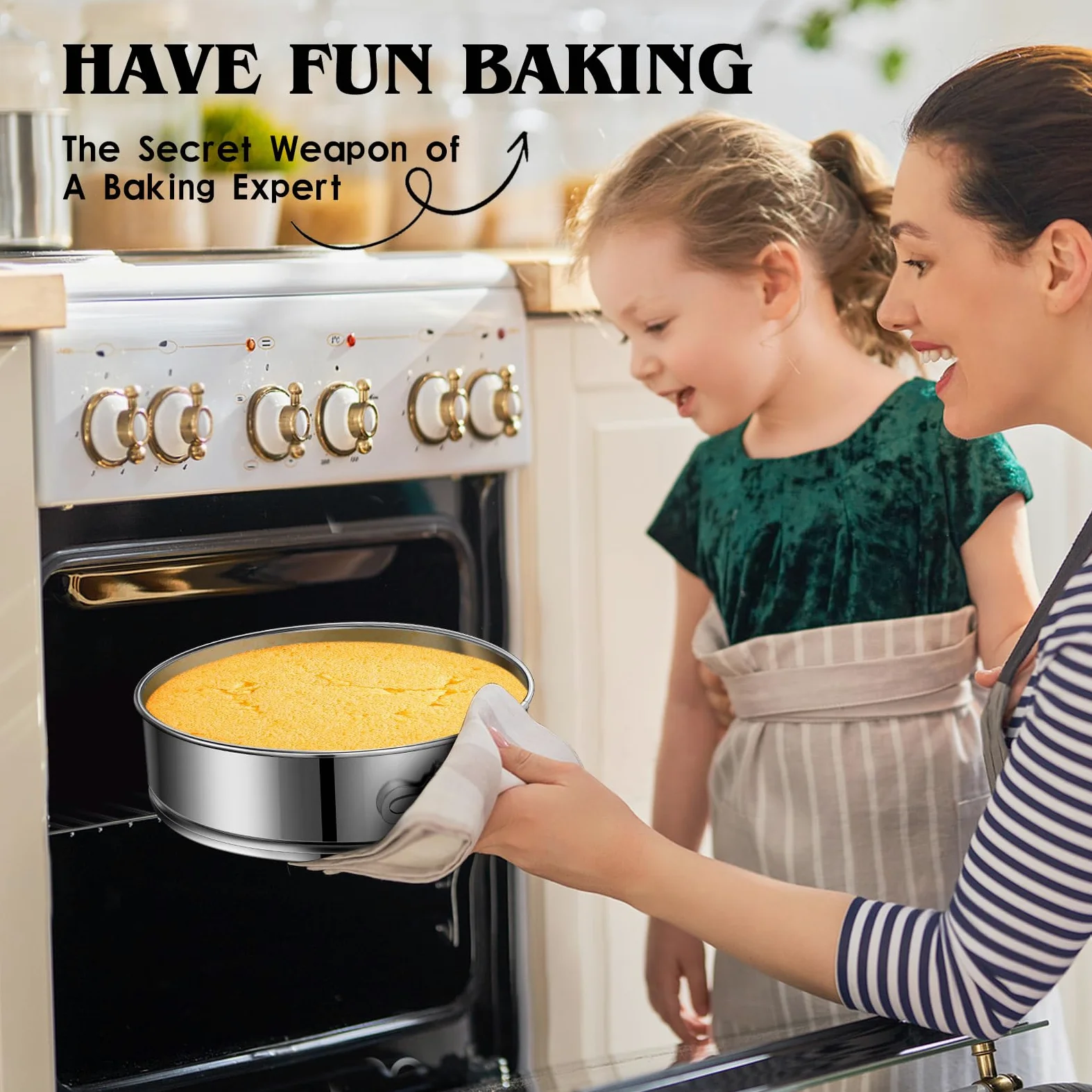 Molde desmontable para tartas de 22,8 cm, de acero inoxidable, molde redondo antiadherente con parte inferior extraíble, molde para tartas para hornear pastelería