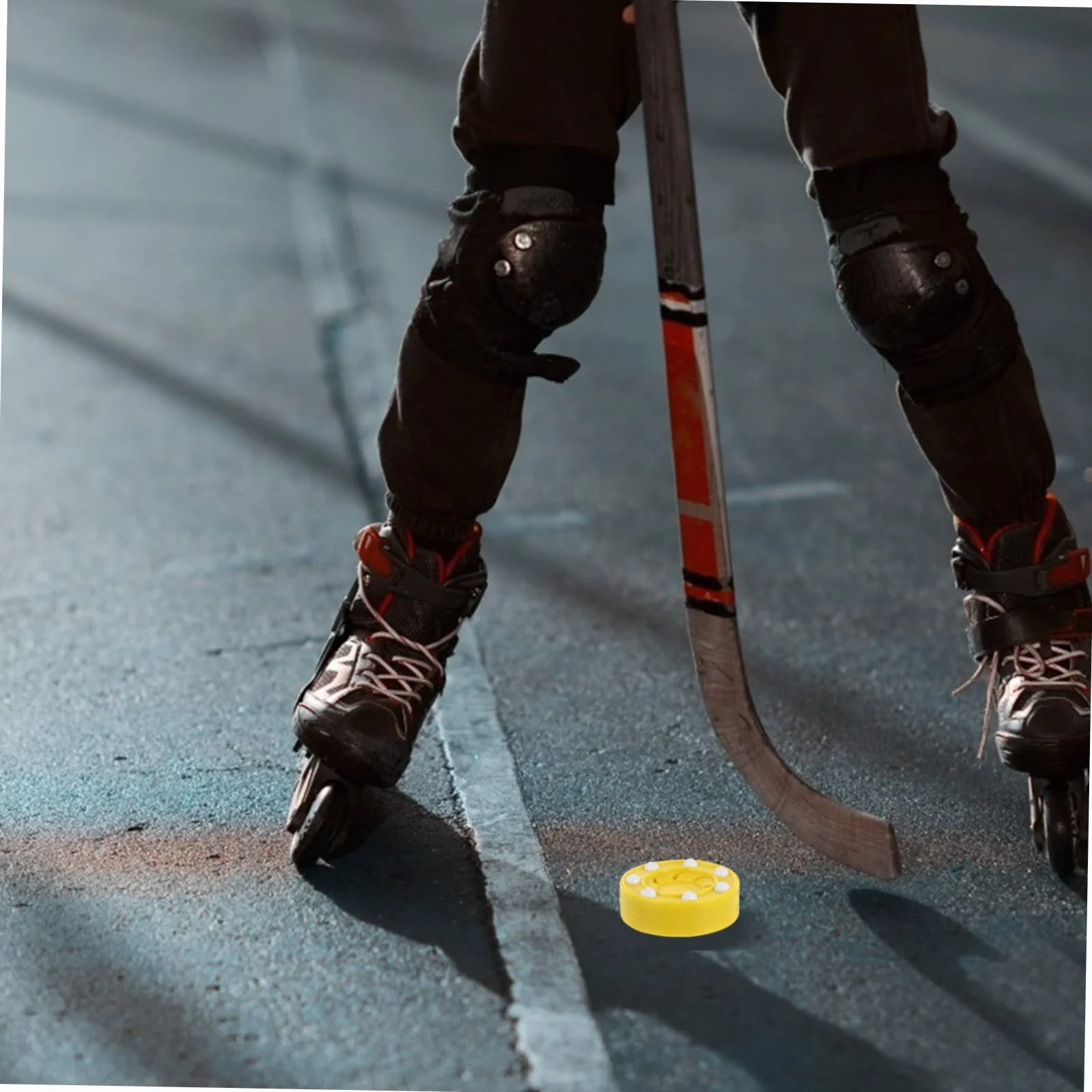 VANZACK 2 Piezas Bola de Hockey sobre Ruedas Profesional para Entrenamiento Superficies Lisas Alta Durabilidad