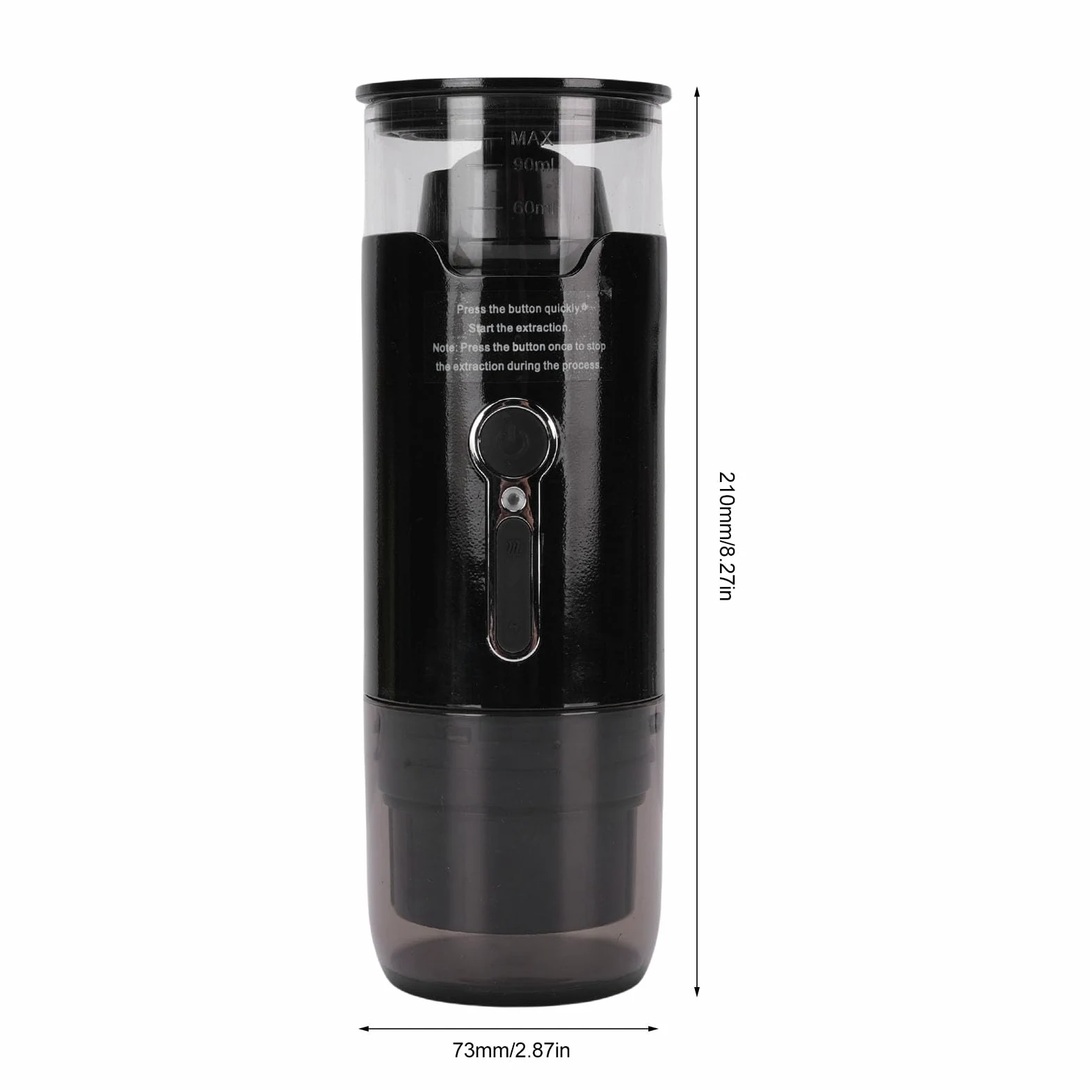 Haofy de de café Portátil Café de Automóviles Pequeñas Cafeteras con Presión de 15 Bares para Cápsulas de DG Café de café Cartuchos