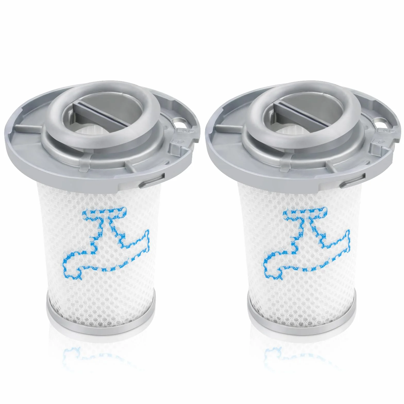 2 Filtro de Repuesto para Rowenta ZR009006 X-Force Flex 8.60 RH9611 RH9637 RH9638 RH9639 RH9677 RH9678 RH9679 RH9680 RH9690 RH9695; para X-PERT 6.60 RH6821 RH6837 RH6838 RH6878 Aspiradora