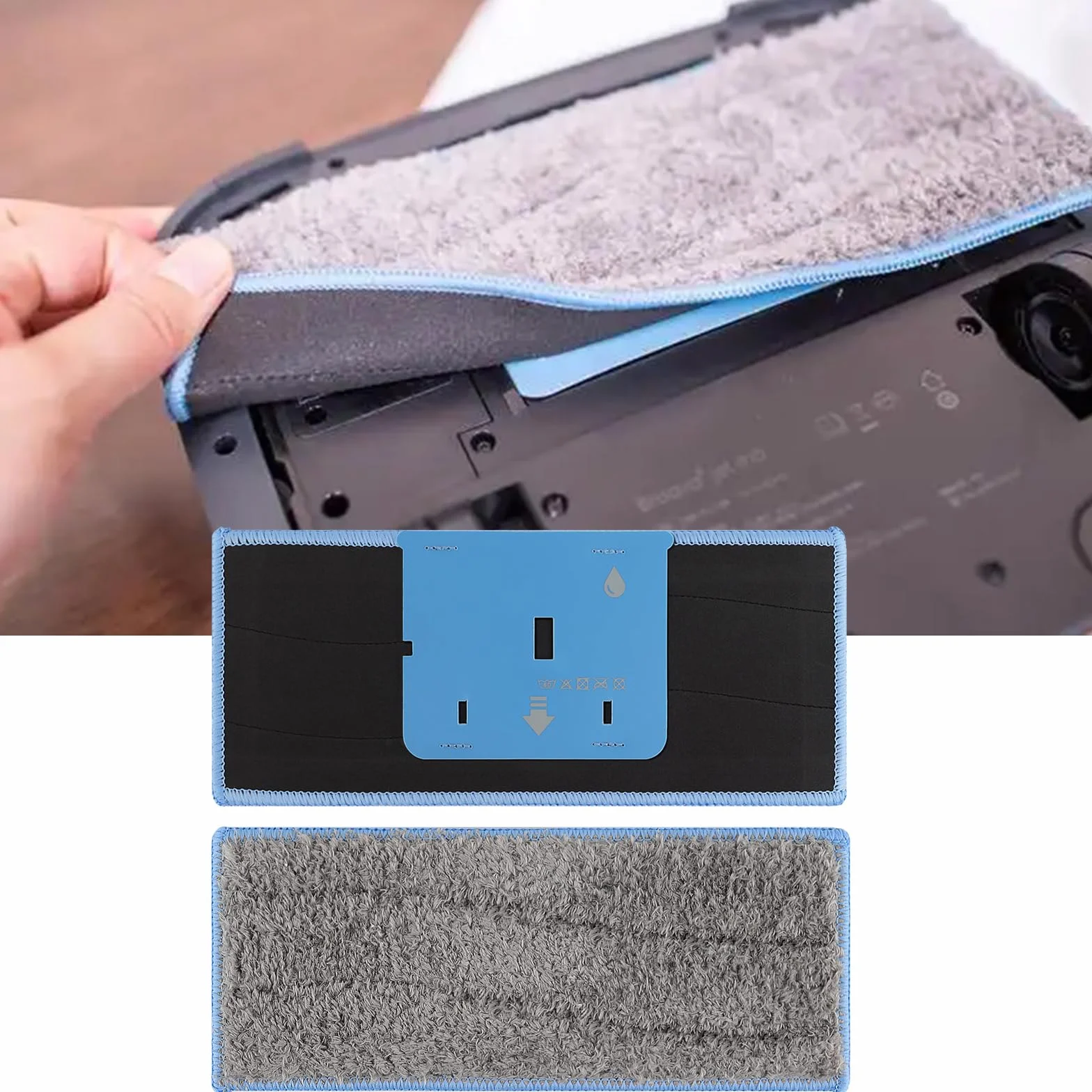 Sgizoku 8 almohadillas para mopa iRobot Braava Jet M6134, paños lavables para iRobot Braava M6 Serie, almohadillas reutilizables