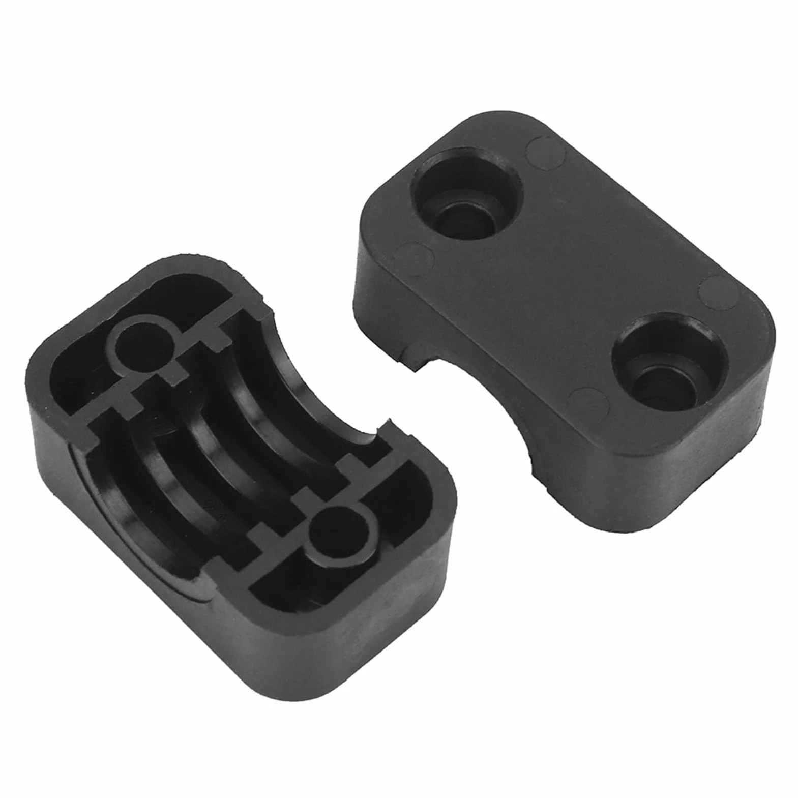 Soporte de pared para kayak 2 unidades negro plegable