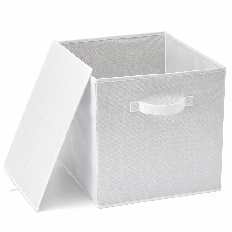 EZOWare Juego de 6 Caja de Almacenaje, Cubos Organizador de Tela Plegable, 33x37x33 cm