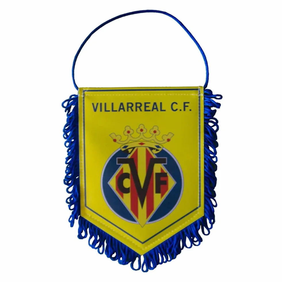 Villarreal CF Mini Banner Amarillo y Azul Talla Única