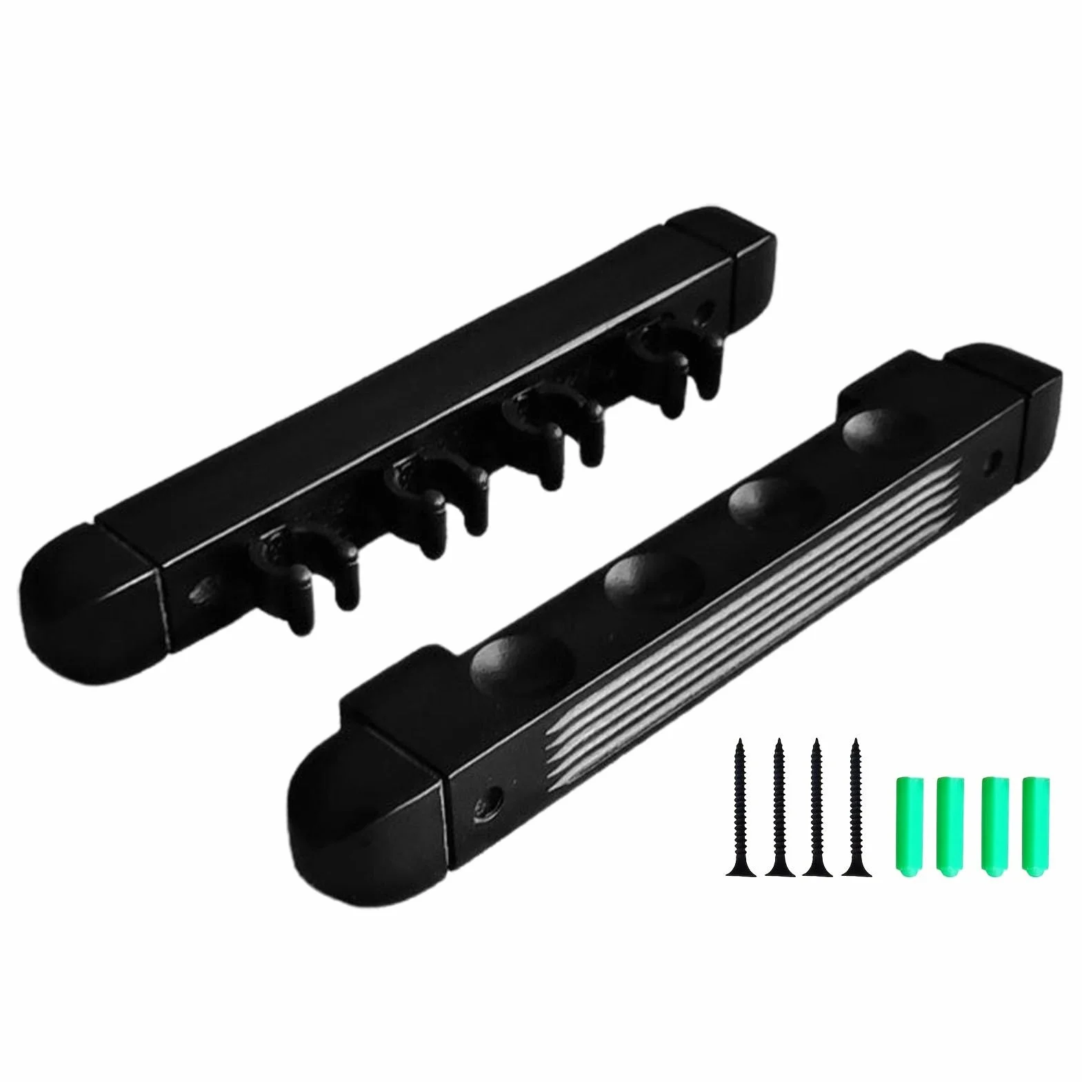 Soporte para tacos de madera dura 27 x 3 x 3 cm, almacenamiento 4 clips, organizador resistente