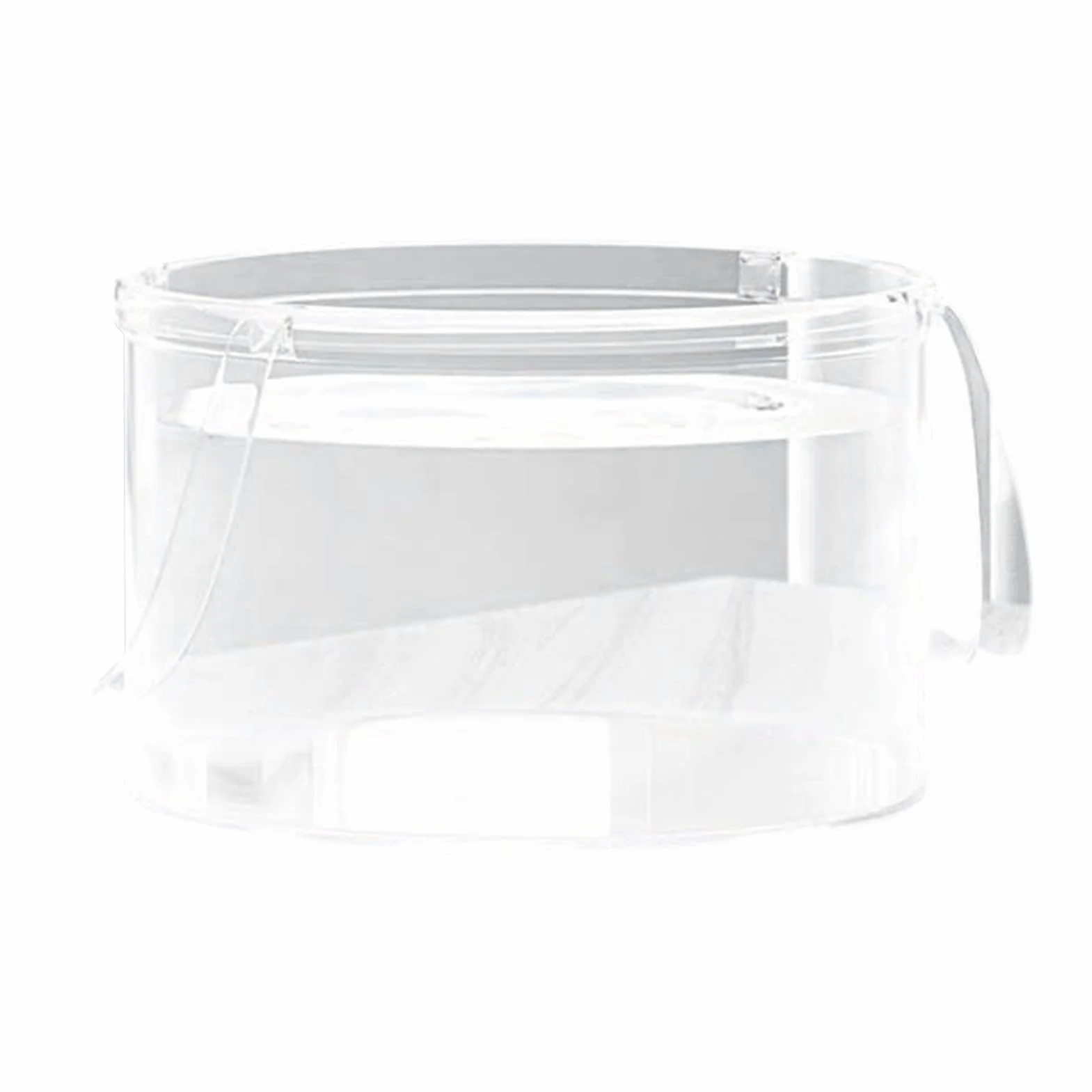Palangana Plegable Transparente con Asas Cubo Portátil Bañera para Hospital Huerta Guardería