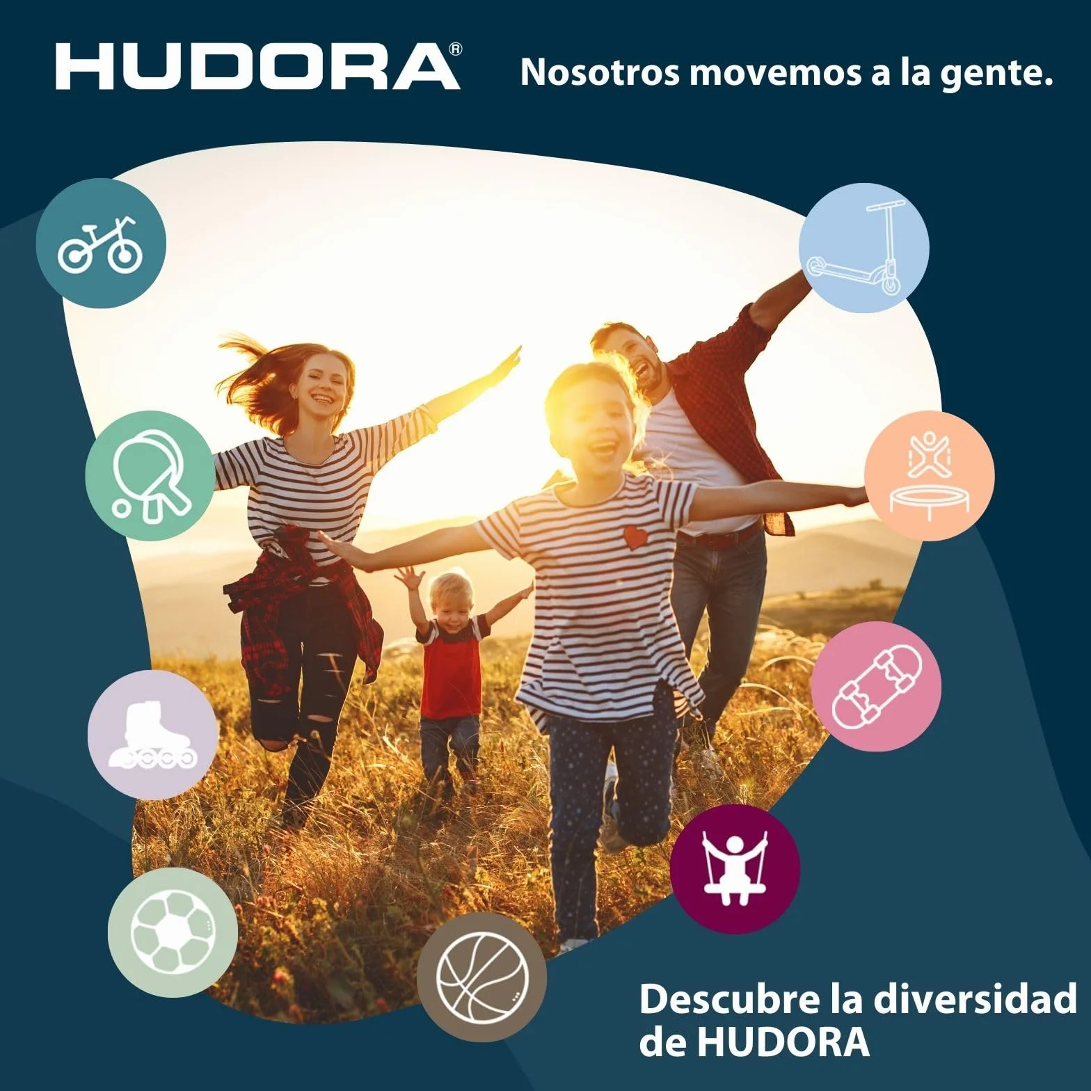 HUDORA Scooter BigWheel 125 Patín de Aluminio Ajustable Plegable niños hasta 100kg