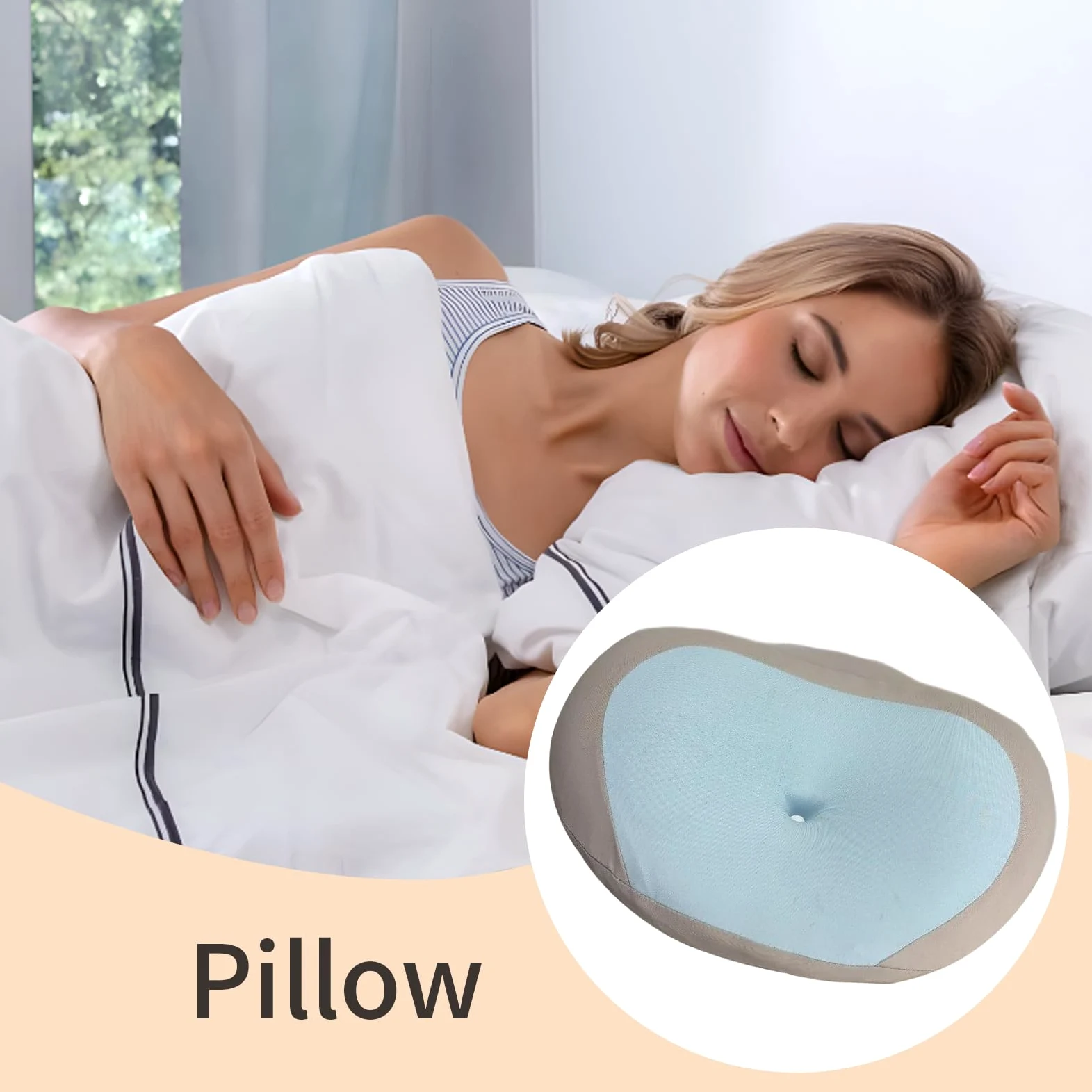 Almohada Cervical De Cuello Transpirables Ortopédicos Durmientes Arriba | Almohada de espuma viscoelástica con contorno anatómico cervical Cojín Cama Unisex Abajo Hogar Viaje
