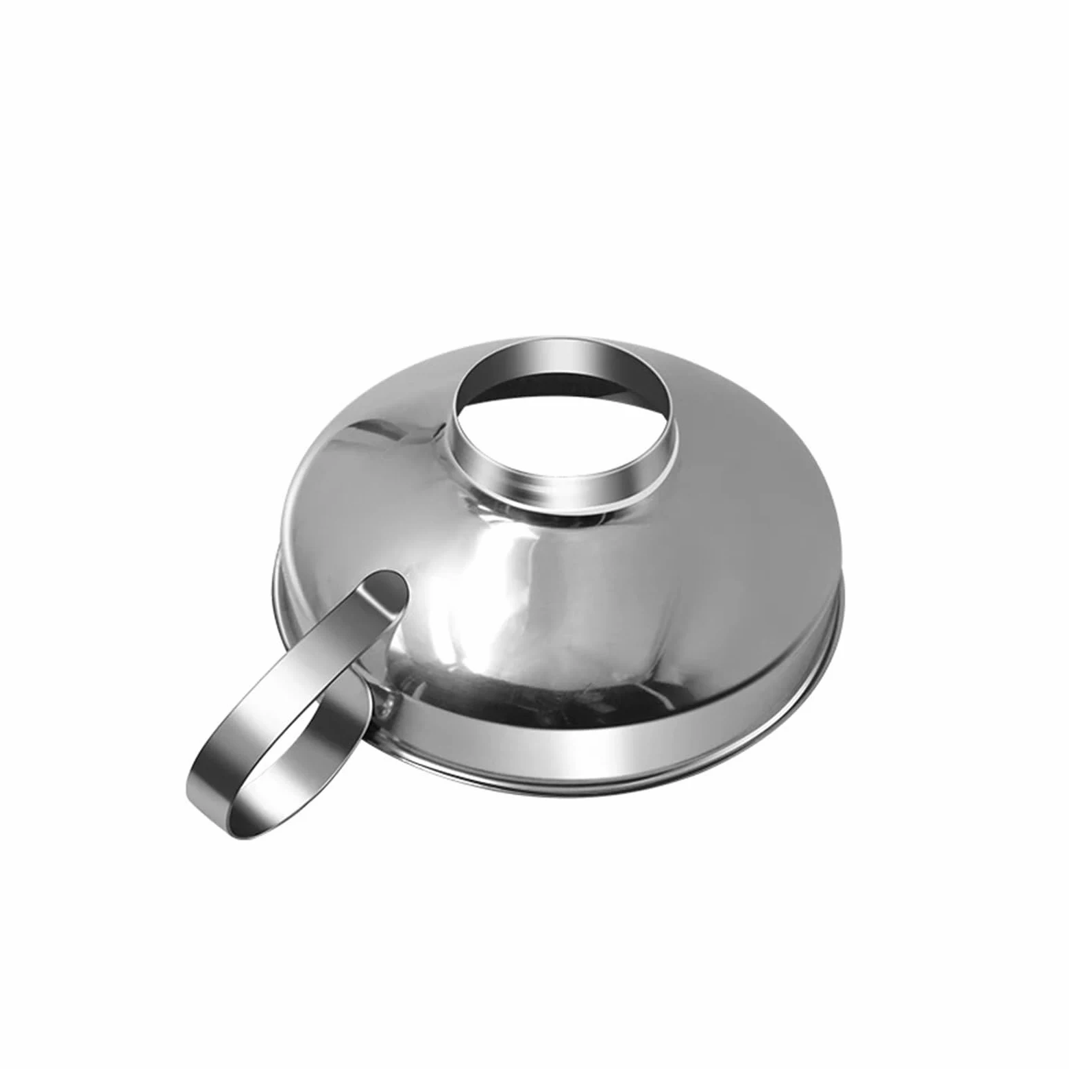 Embudos de Cocina, embudos pequeños de Metal, embudos de Boca Ancha de Acero Inoxidable de 2 tamaños for enlatar, embudos for líquidos, filtros de tolva, Utensilios de Cocina, etc.(S 10.5 cm)