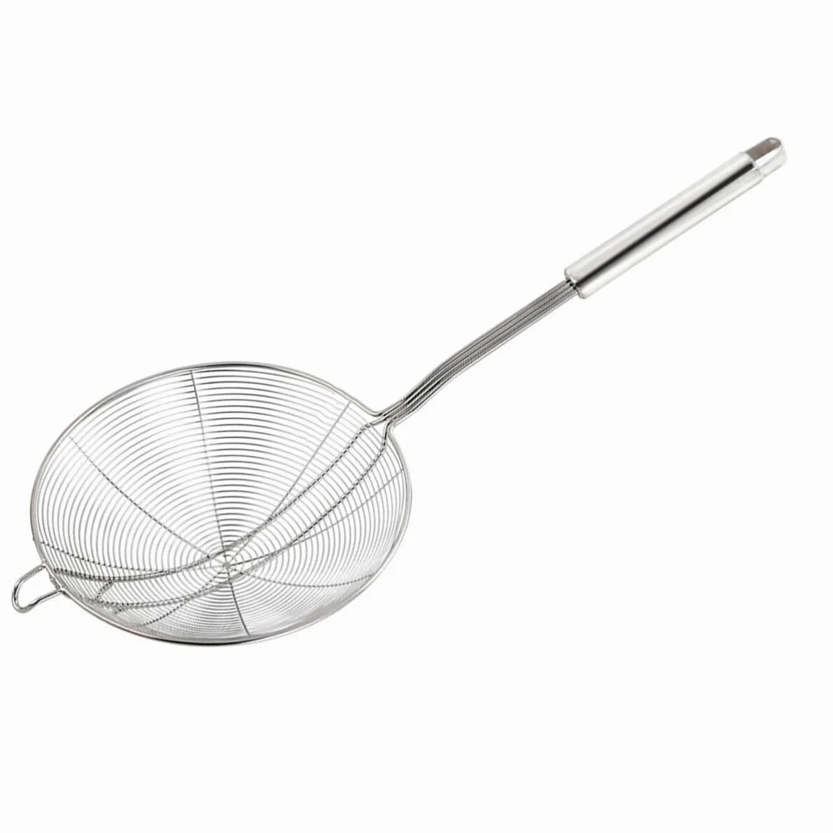 Colador de Cocina de Malla Fina de Acero Inoxidable: colador de Fideos con cucharón de Cocina asiática
