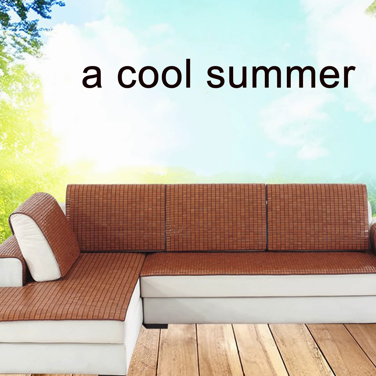 Natural Colchoneta para Bamboo Colchón,Colchoneta de Verano Plegable,Estera de Dormir de Bambú Mahjong,Esterilla de Bambú de Hielo,para Sala de Estar,Sofá,Cama (70x190cm(28x75in))