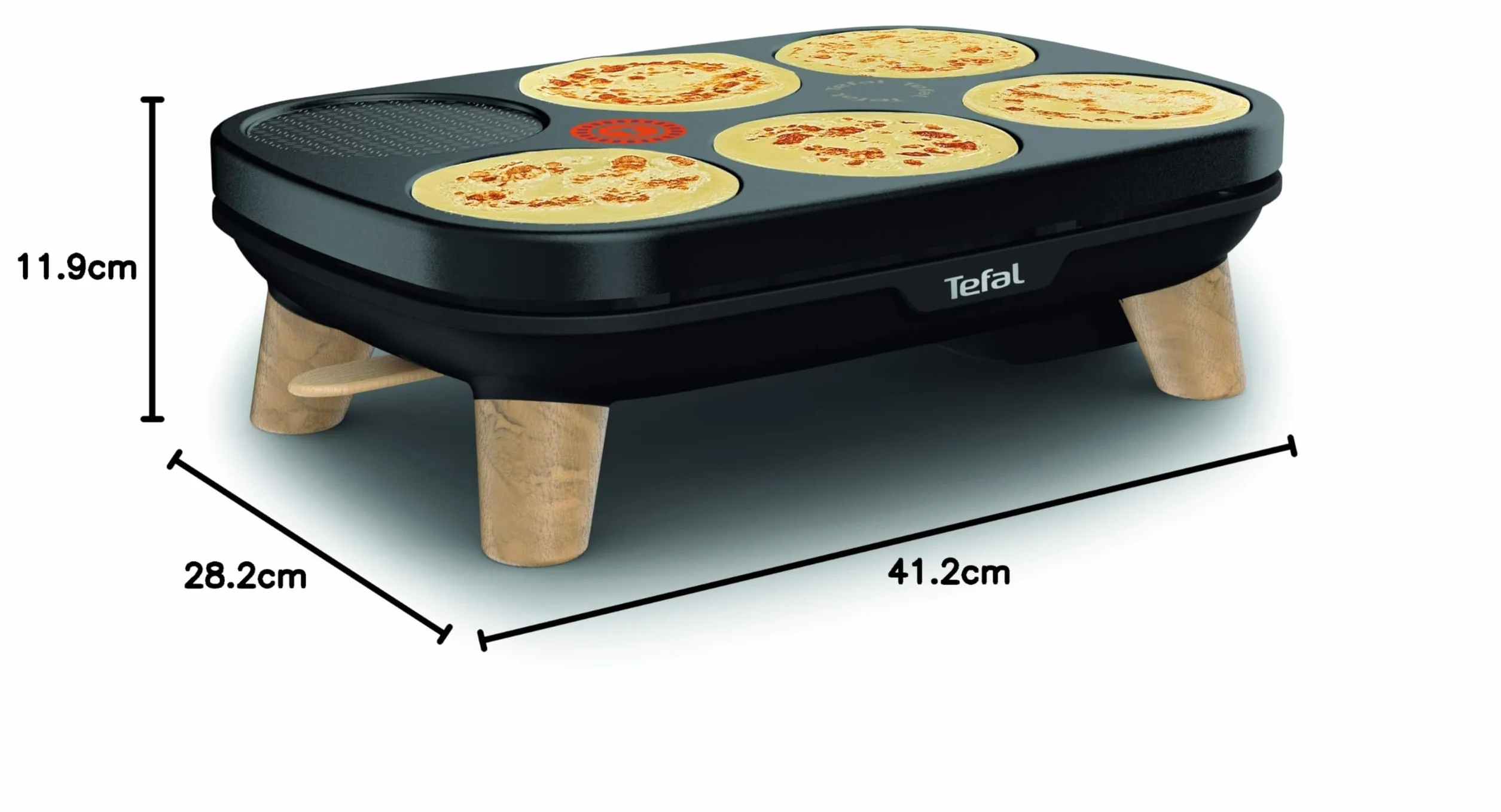 Tefal PY900D12 Gourmet crepiere Deux plaques amovibles antiadhesives Temperature reglable Multi usage crepes, galettes, pancakes