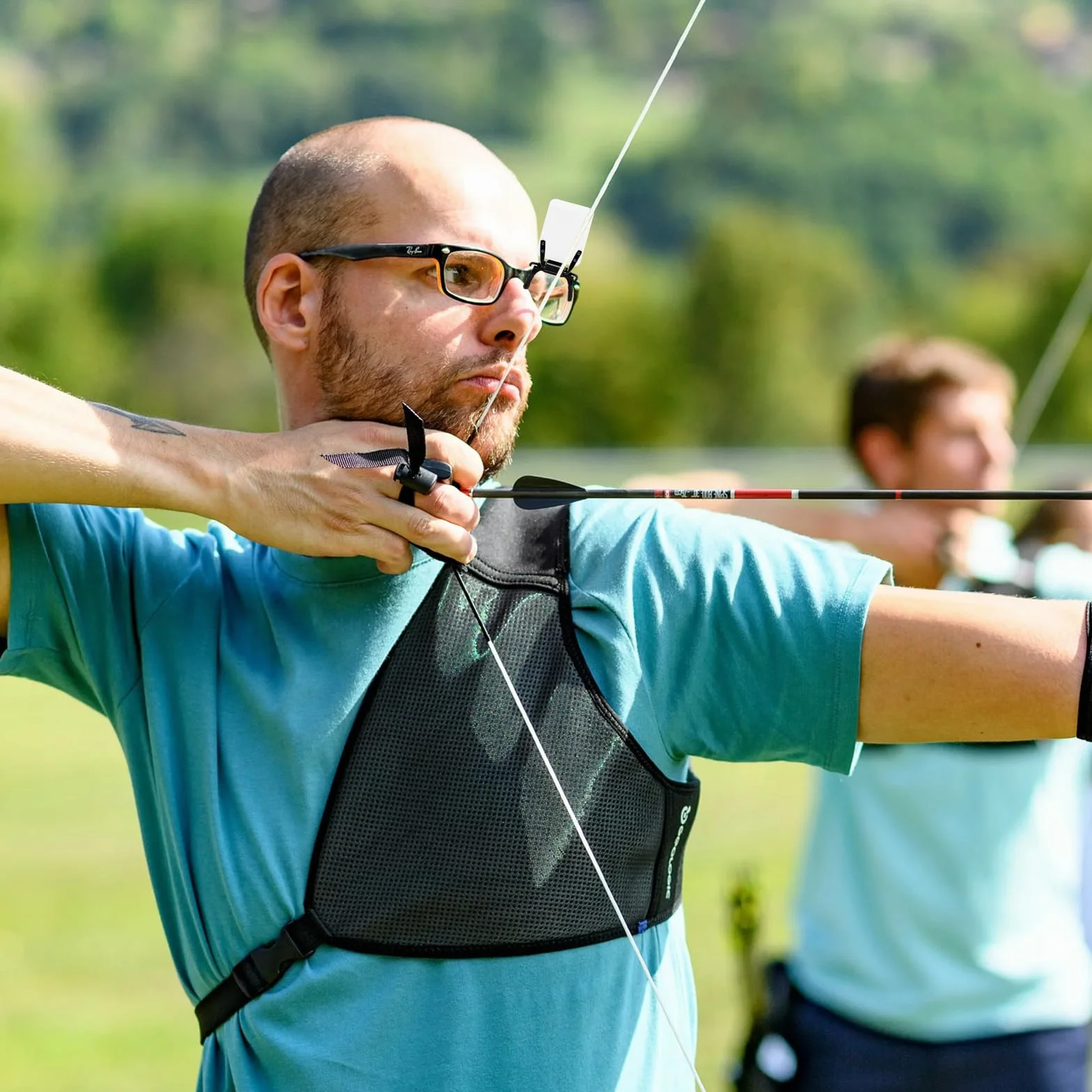 Parche de tiro estándar internacional, parche para gafas de tiro, parche giratorio de 180 ° para gafas de tiro, tiro con arco ligero, accesorios para tiro al objetivo bloqueado