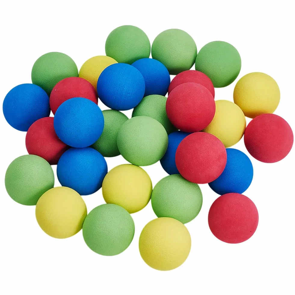 OLYCRAFT 30 pelotas de tenis de espuma de 4 cm, 4 cm, de espuma suave, suave, ligera, de espuma de alta densidad, para mascotas, para tenis