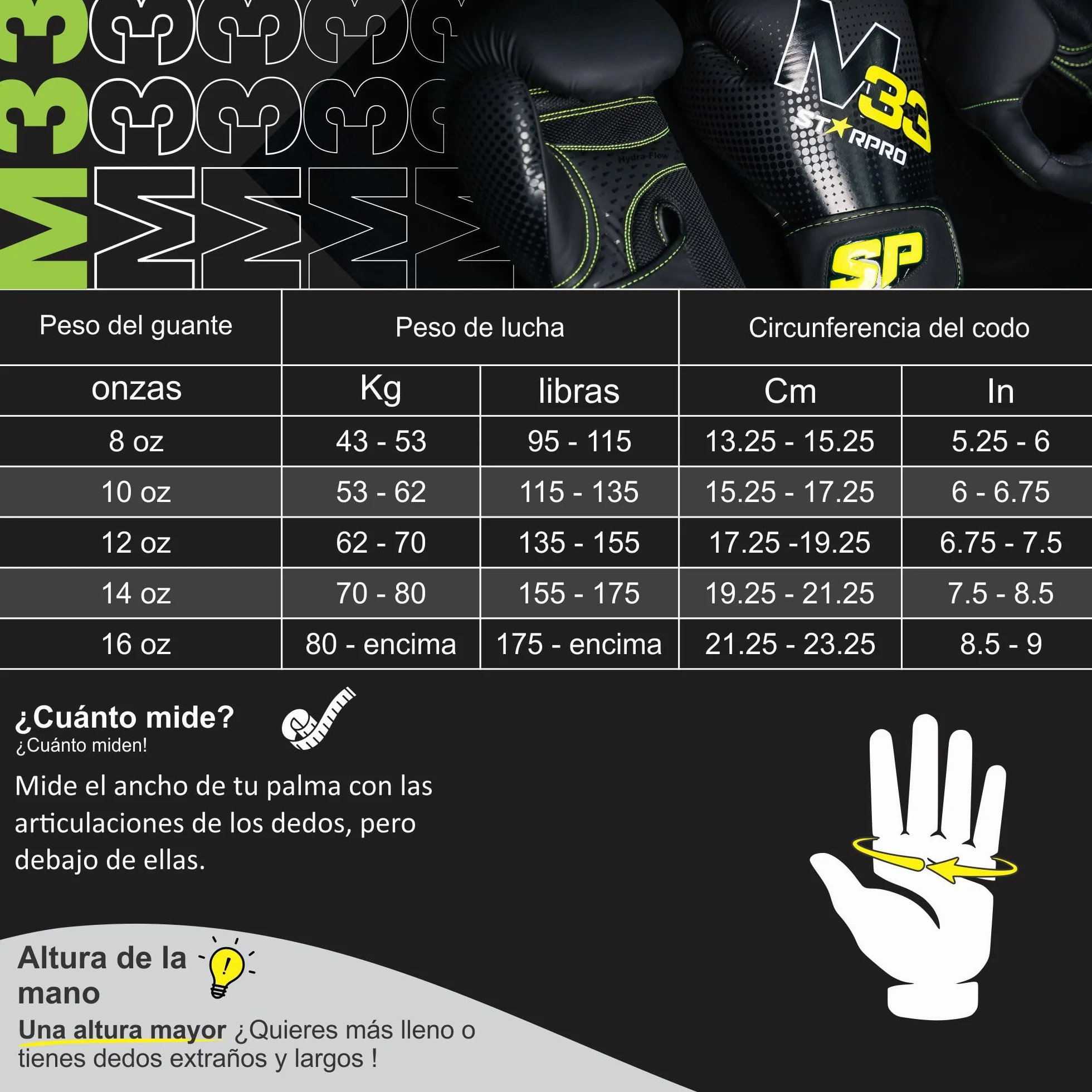 Starpro M33 Guantes de Boxeo Cuero Sintético Mate Entrenamiento Sparring Muay Thai Kickboxing 8oz 10oz 12oz 14oz 16oz