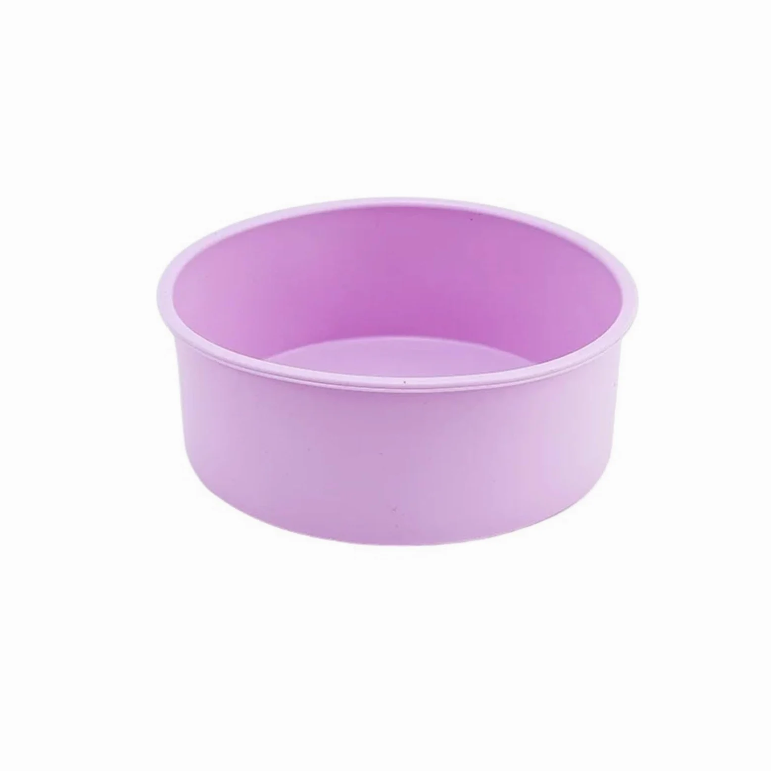 2 moldes redondos de silicona antiadherentes for hornear pasteles, fondant, cilíndricos, for repostería, utensilios cocina Para Hornear Pasteles Y Pan(Purple,10 inch)