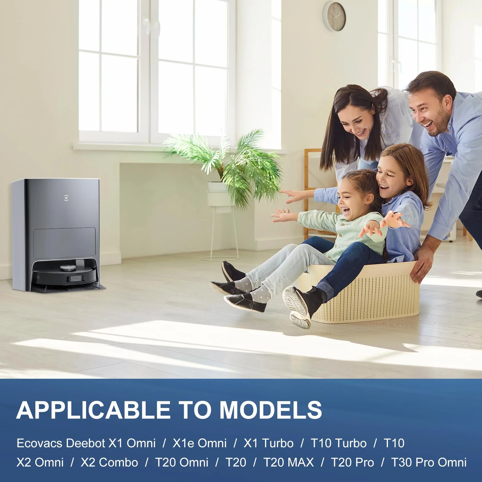 4 Piezas Repuesto de paño de microfibra Compatible with ECOVACS DEEBOT X1 OMNI TURBO Robot Aspirador
