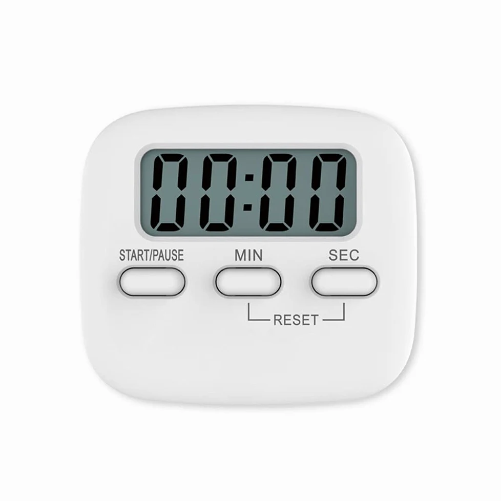 Temporizador de Cocina (Paquete de 2), temporizadores Digitales de Cocina, Temporizador magnético de Cuenta Regresiva, dígitos Grandes, Soporte Trasero