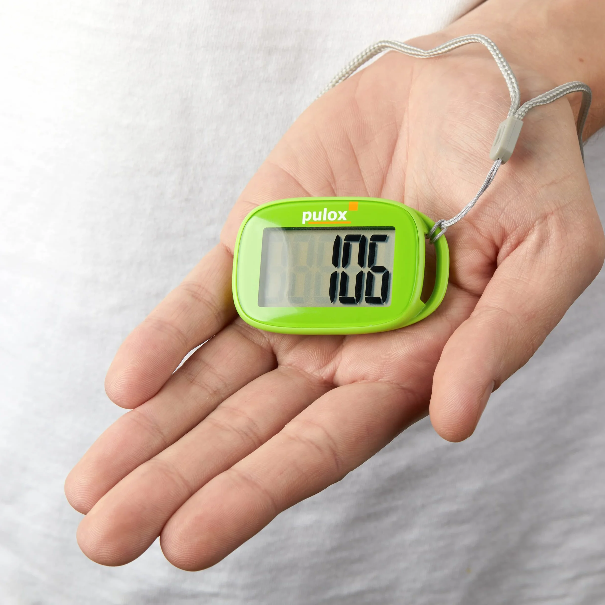 Pulox PS-100 Podómetro Contador de Pasos con Sensor 3D Verde