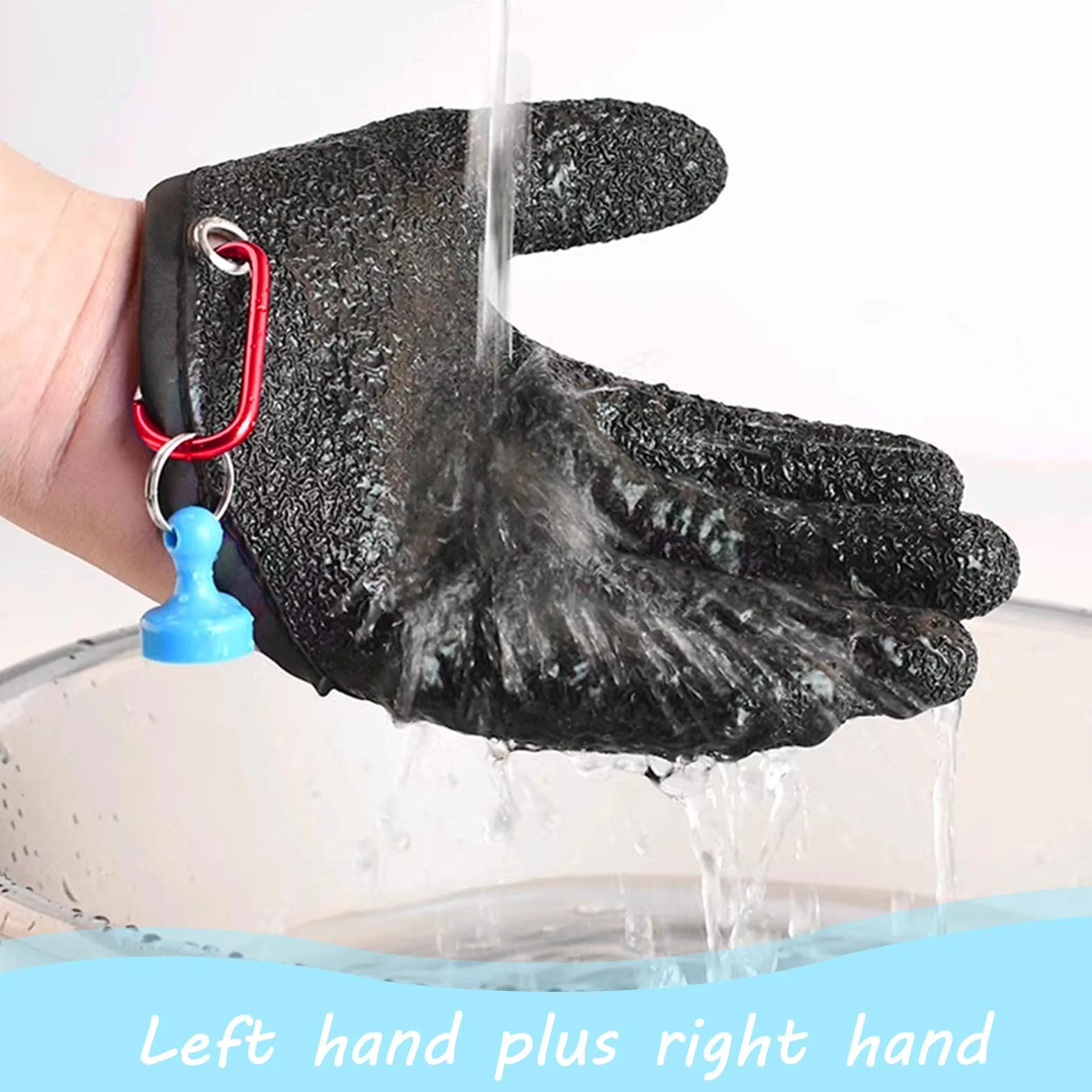 Guantes de Pesca Impermeables Anticortes con Cierre Magnético 1 Par