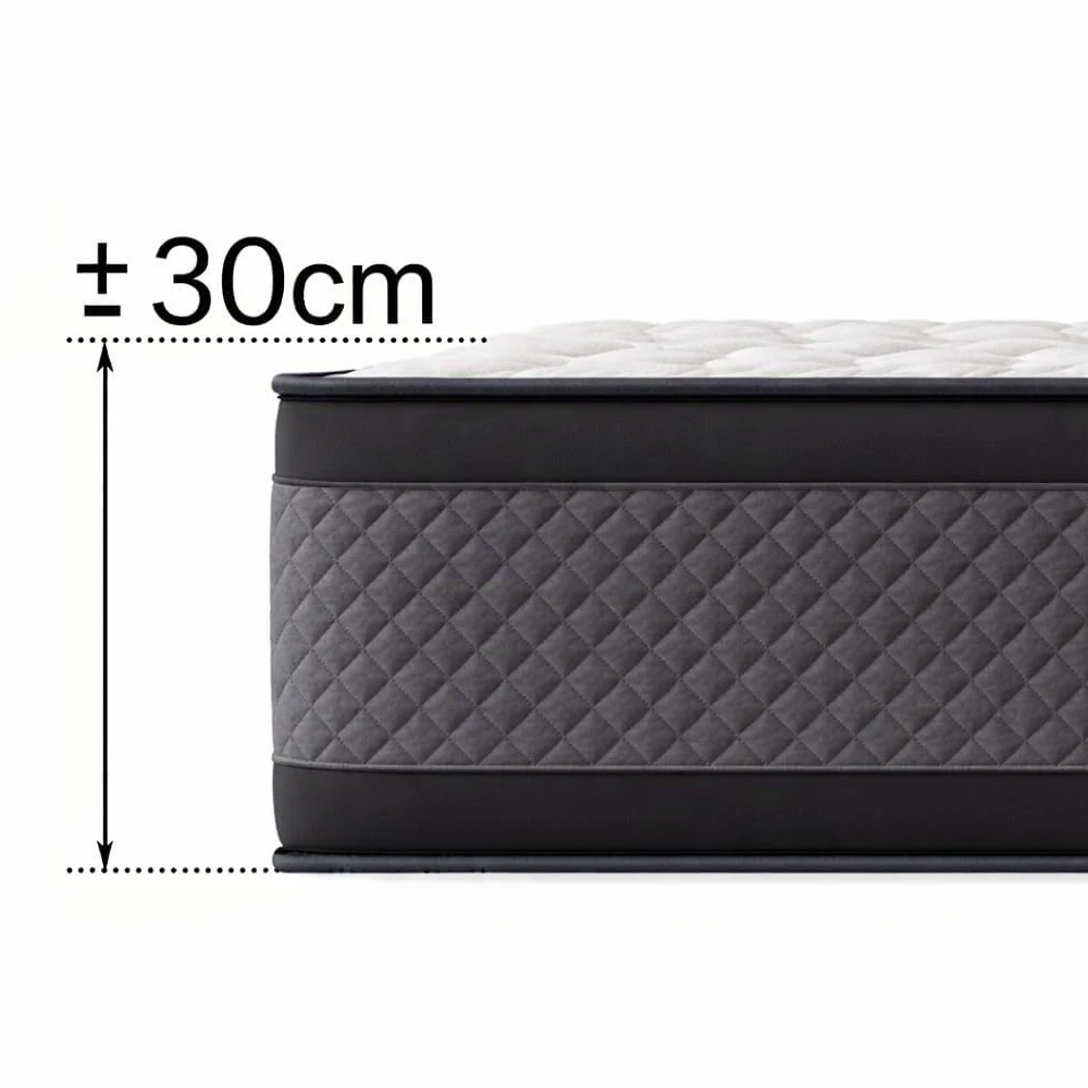 DAGOSTINO Home - Colchón Viscoelástico California 150x190| Altura 30 cm Luxury | Firmeza H3 | Soporte Ergonómico y Confort Progresivo | Transpirable y Reversible | Certificado Oeko-Tex