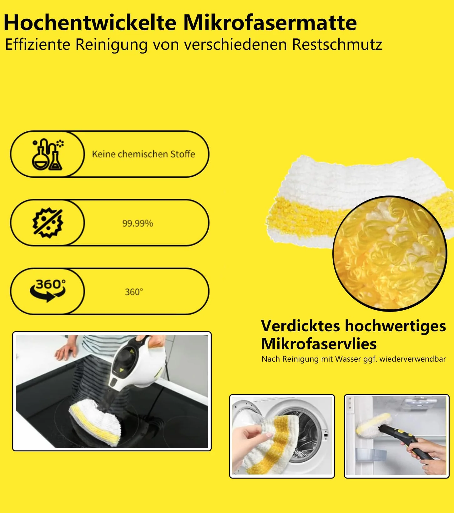 15 unidades para limpiador de vapor Kärcher SC3 SC1 SC5 SC4 SC2 accesorios, limpiador de vapor compatible accesorios Karcher SC1 SC3 SC5 SC4 SC2 boquilla alargada, boquilla curva, cepillo