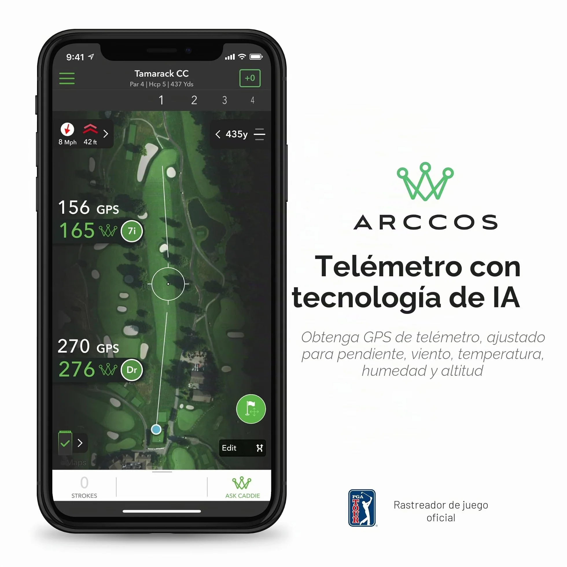 Arccos Smart Sensors: Sistema de Seguimiento de Juegos de Golf con IA, Telémetro GPS y Distancias Inteligentes