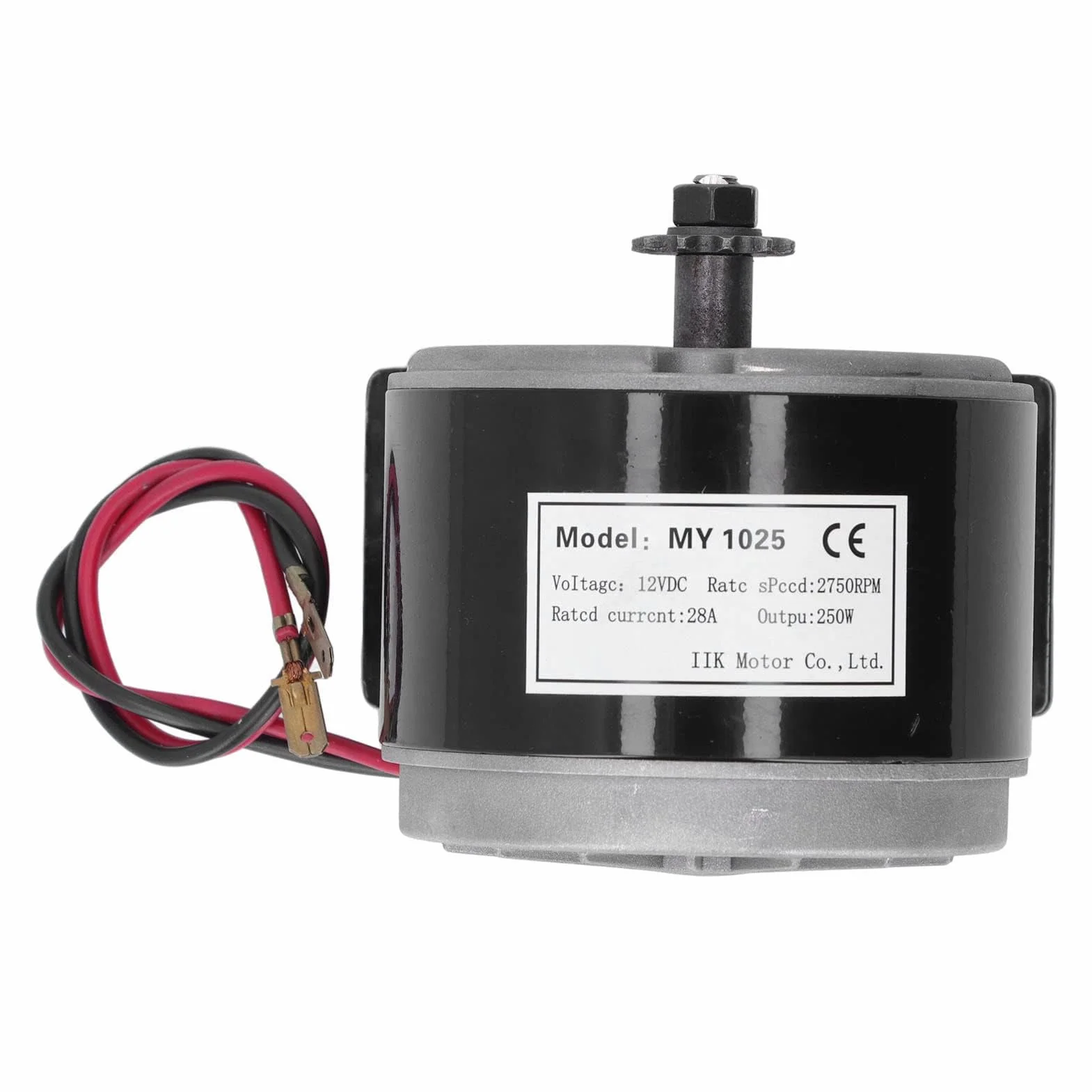 Motor DC Cepillado 12V 250W 2750rpm MY1025 para Scooter Eléctrico
