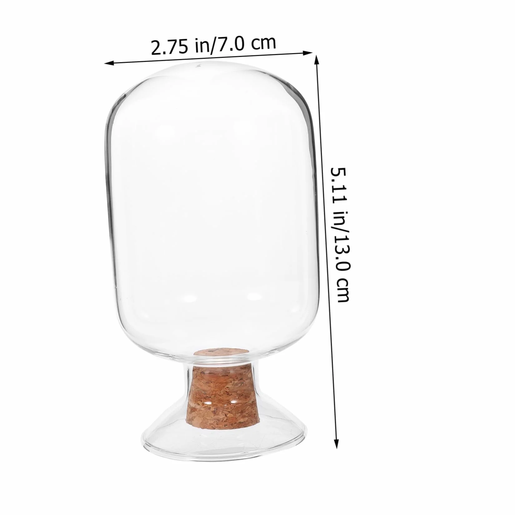 Botella De Vidrio Transparente Con Tapa Para Almacenamiento Y Exhibición De Cerillas Frasco Decorativo Multifuncional