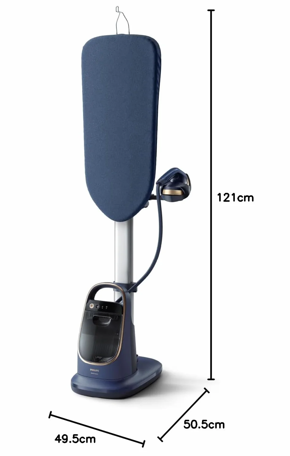 Philips Serie 8500 Solución Planchado Todo en Uno-Tabla multiángulo, Tecnología antiquemaduras y doble calentamiento, Base desmontable, Elimina el 99,9% de bacterias y ácaros del polvo* (AIS8530/20)