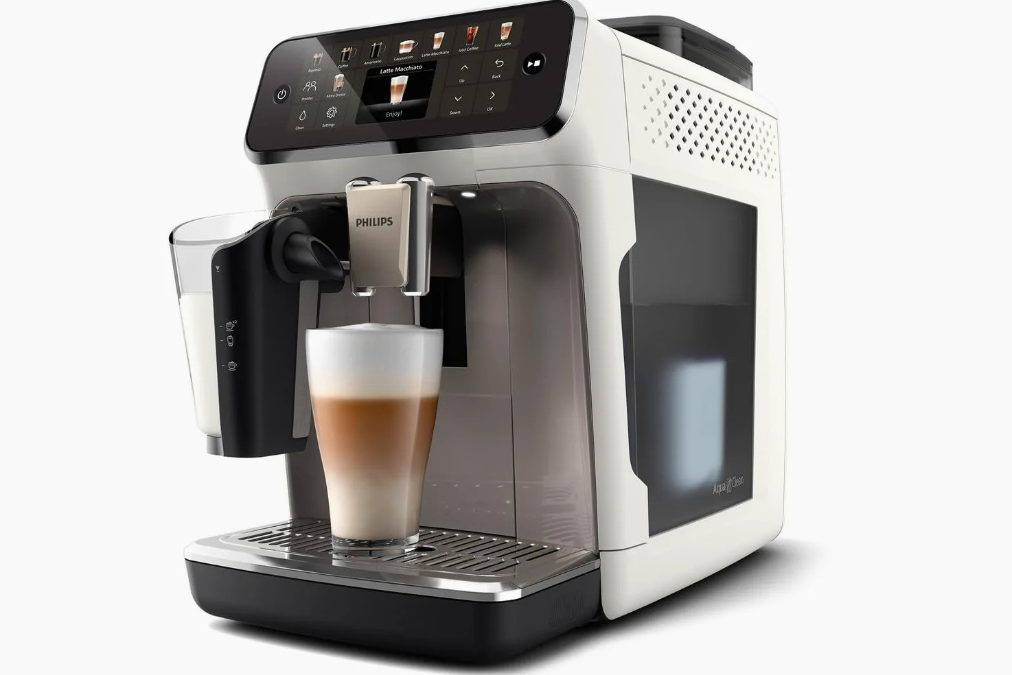 PHILIPS 5500 EP5545/70 - Máquina de café (1,8 L, 15 bar, color blanco)