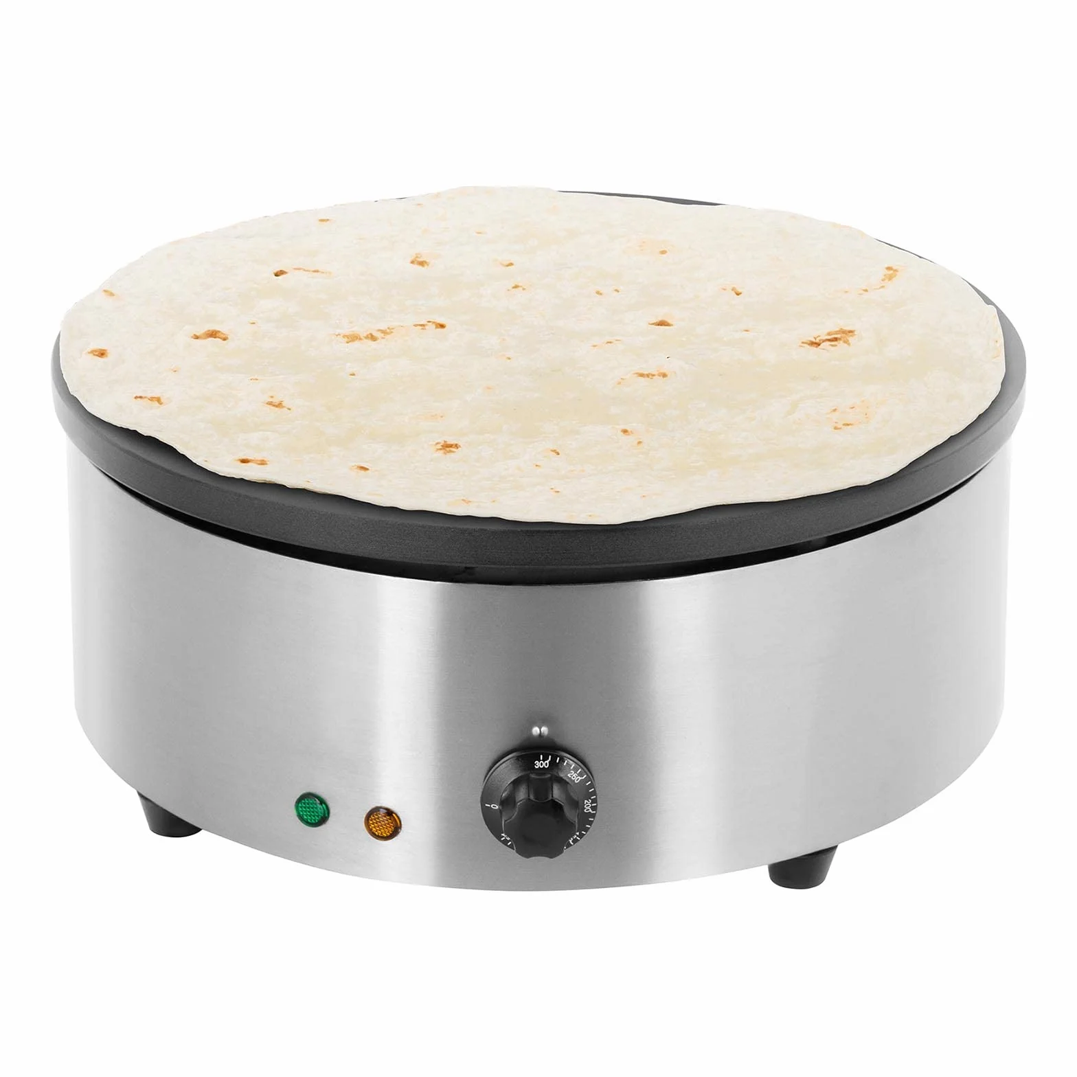 Royal Catering - RCEC-3000-R - Crepera redonda - 3.000 watt - Diámetro de la placa: 40 cm