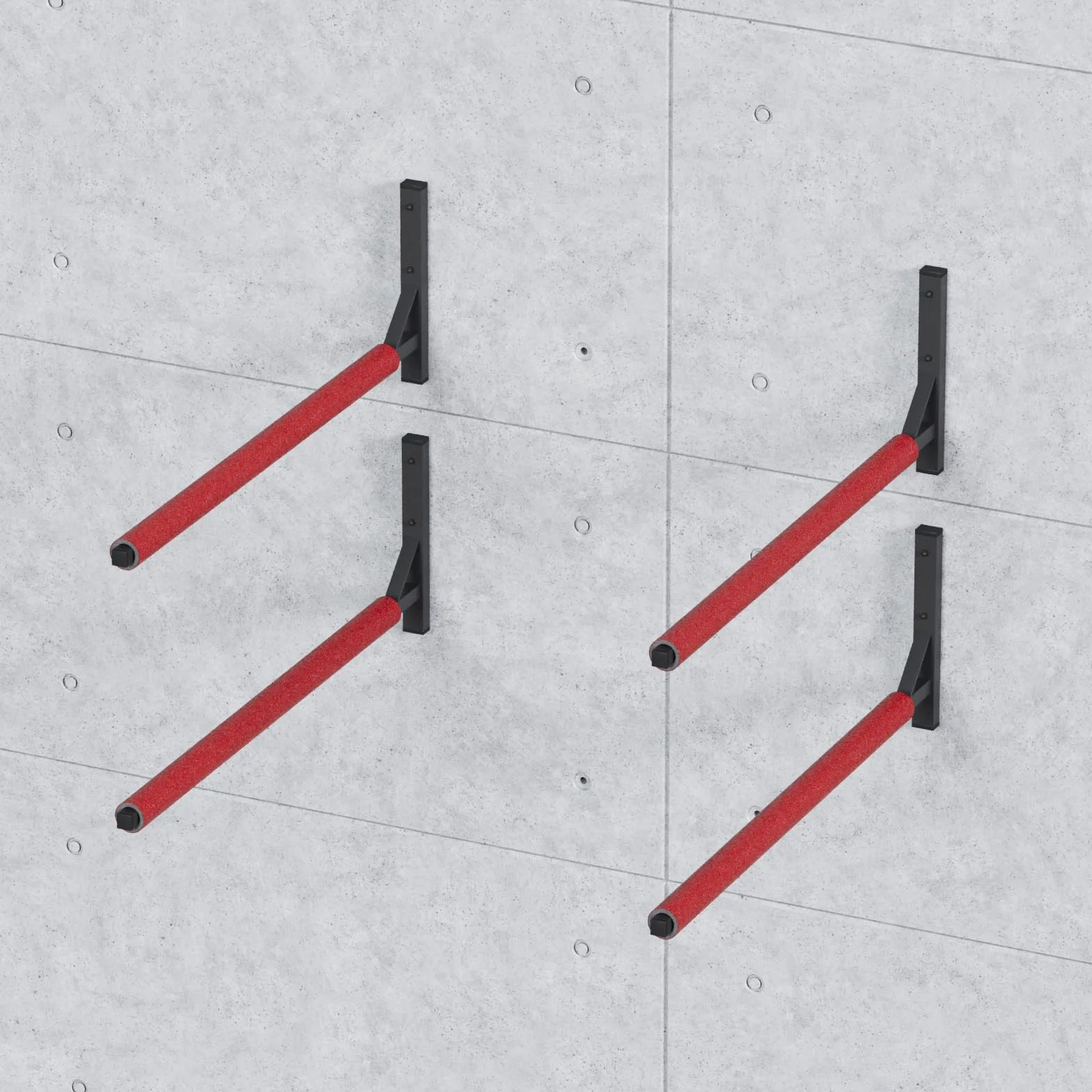 Soporte de pared de acero 82 cm para guardar maletas herramientas jardín esquís equipos deportivos tabla surf iSUP