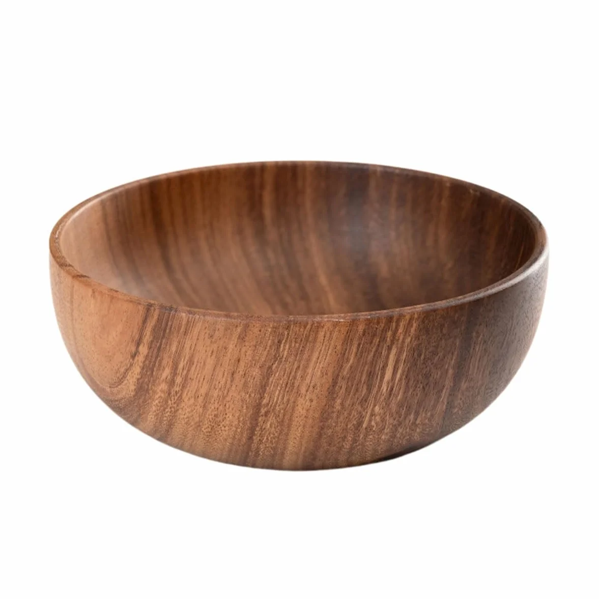 Ensaladera de madera de primera calidad, cuencos grandes de madera for servir aperitivos for frutas o ensaladas, también se utiliza como ensalada for palomitas de maíz, chips