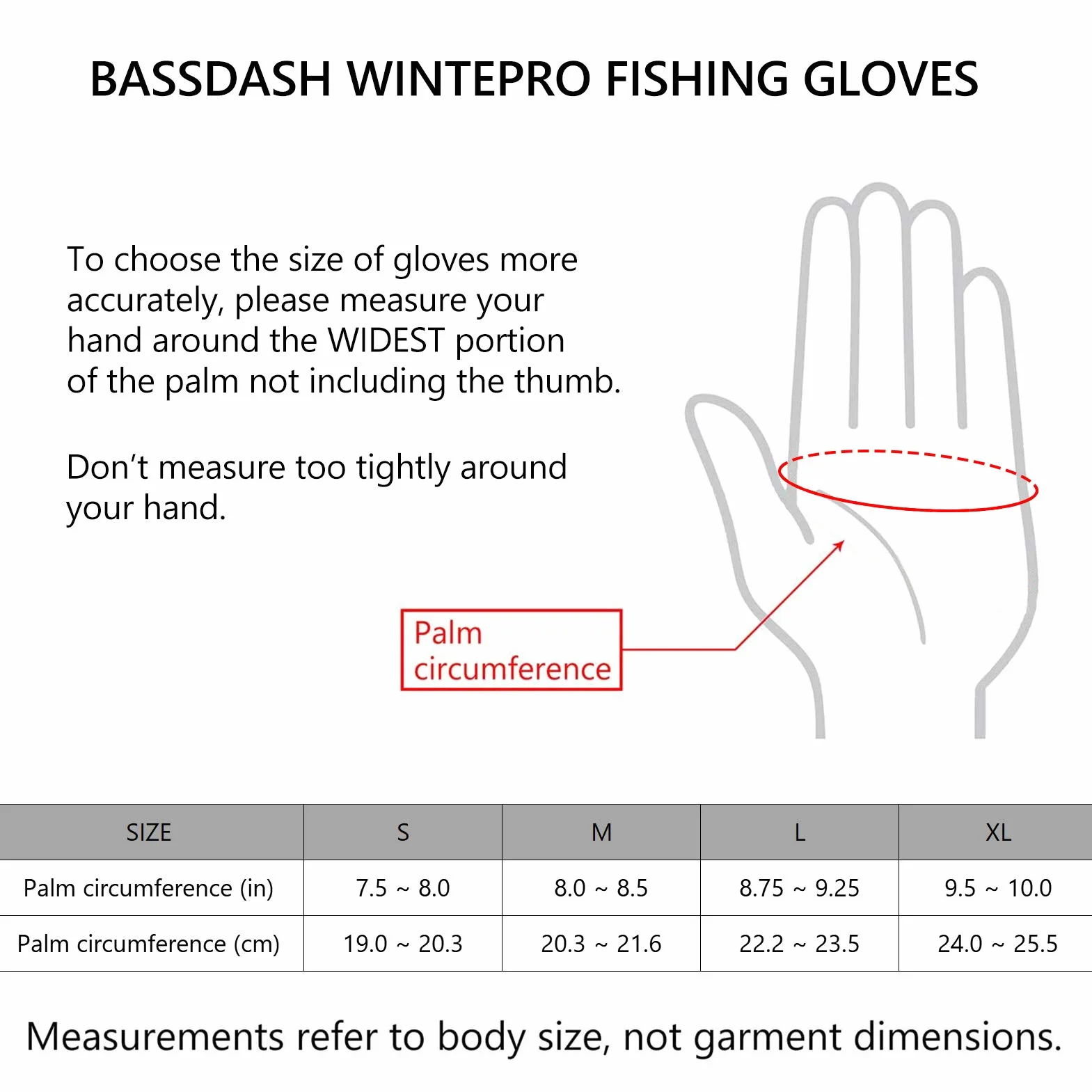 Bassdash WintePro Guantes de Pesca Aislados Repelentes al Agua con Forro Polar para Hombres y Mujeres