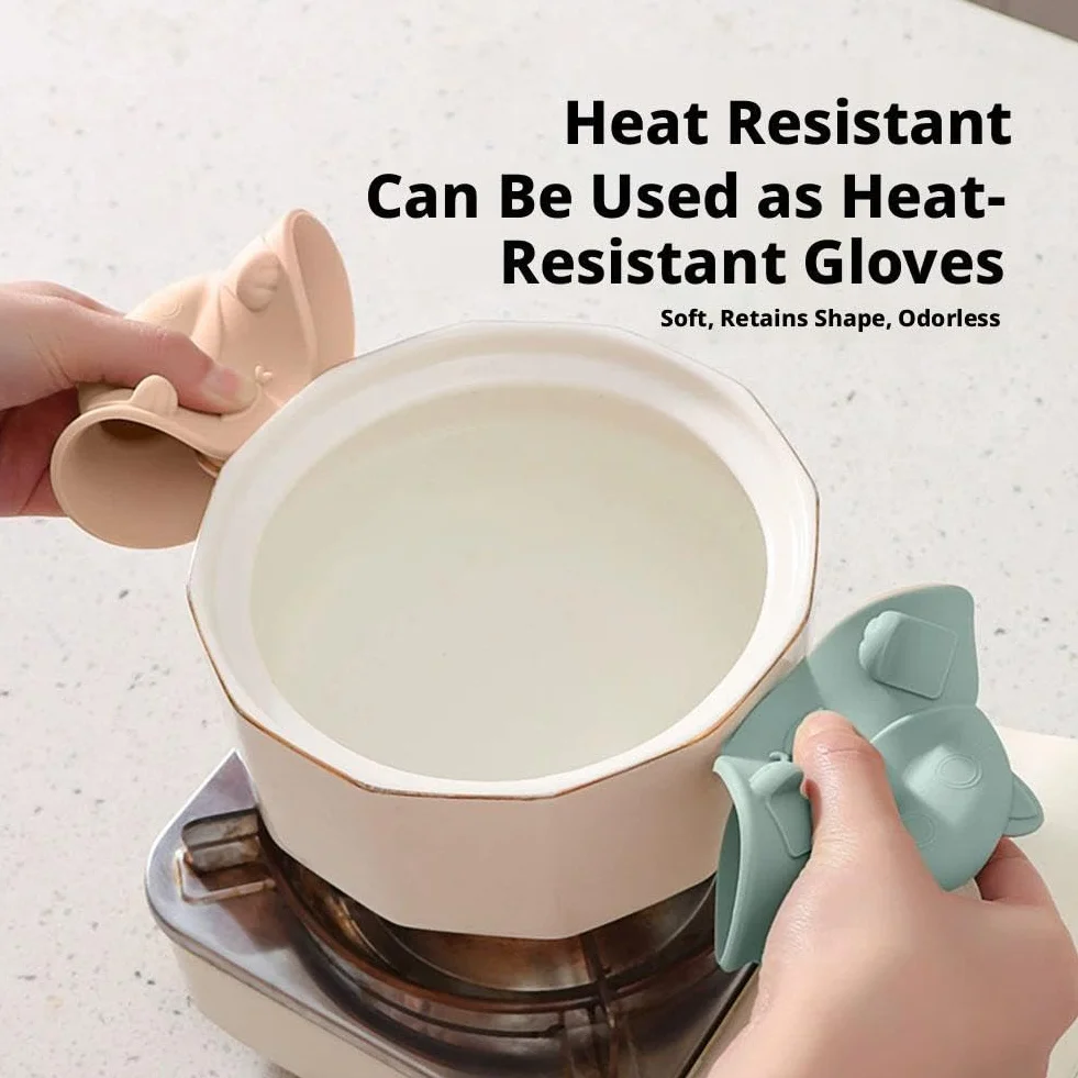 2 tapas para tazas de té, 2 tapas de silicona con diseño de gato, 4 en silicona, soporte para bolsas de té y exprimidor con soporte para taza de té, tapa para lavavajillas, para té de leche de café