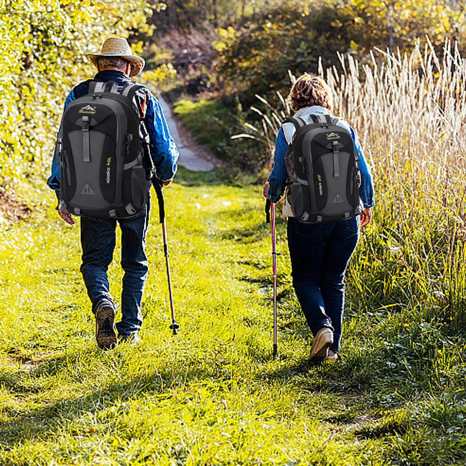 40L Mochila Impermeable Bolsa de Viaje Resistente al Agua para Esquí Trekking