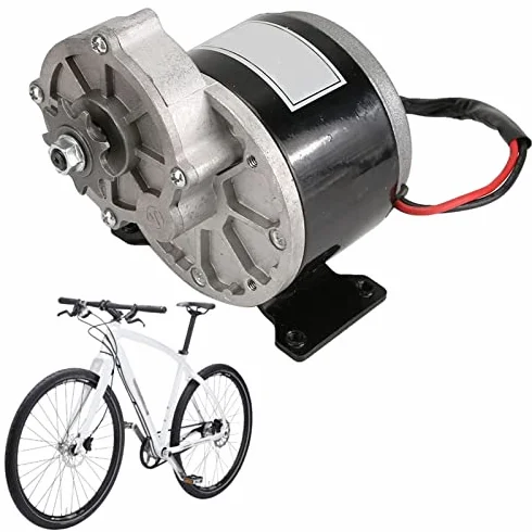 MY1025Z2 Motor Eléctrico Reducción Engranajes 12V 250W Piñón 9 Dientes 8.9:1 para Bicicleta Eléctrica Scooter