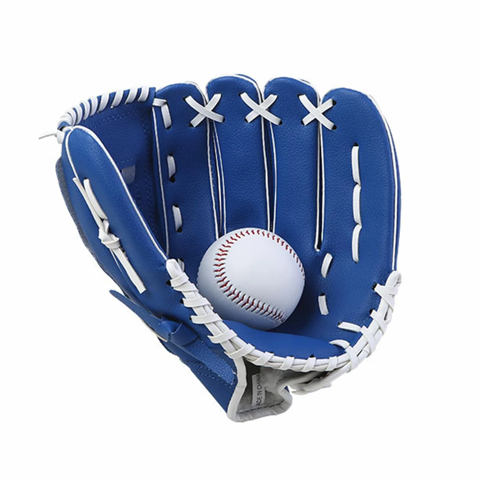 Mitón de Béisbol para Jóvenes Guantes Deportivos de Cuero PU Pitcher Batting T acolchados para Atrapar