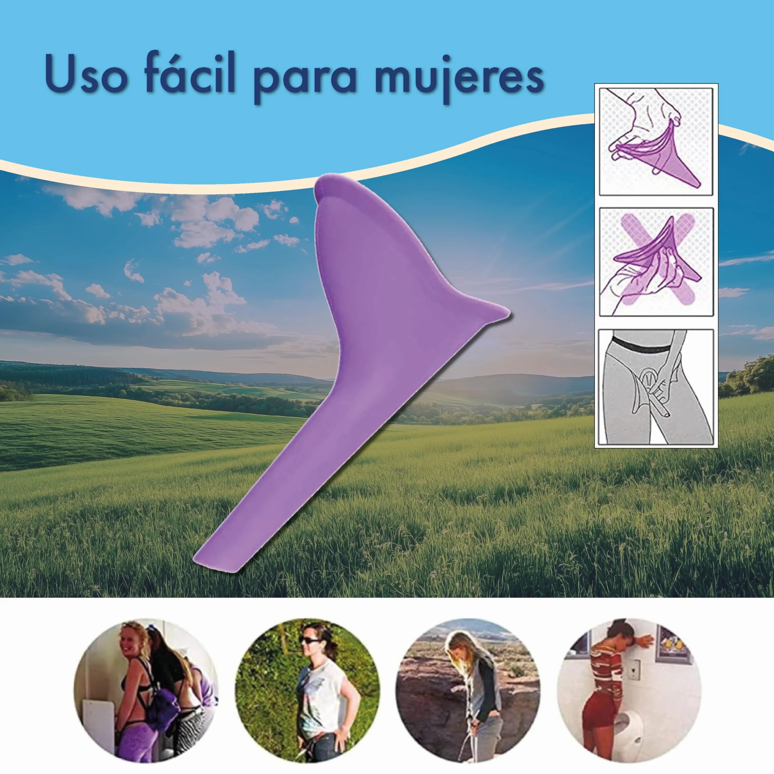 Pack urinario transportable de Emergencia para Hombres Mujeres y niños