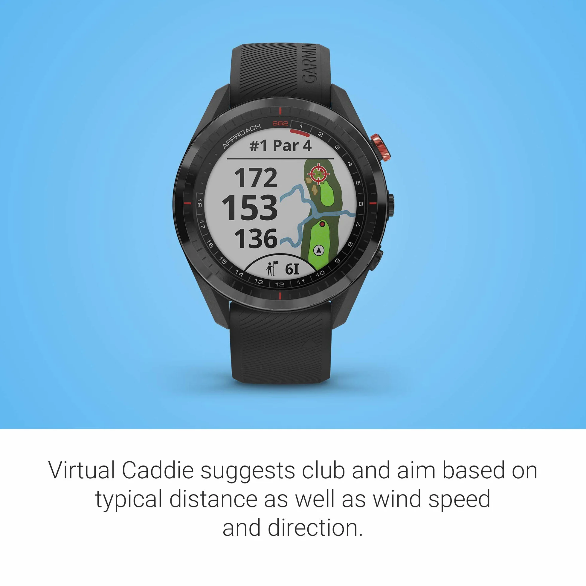 Garmin Approach S62 Smartwatch Golf Black + CT10