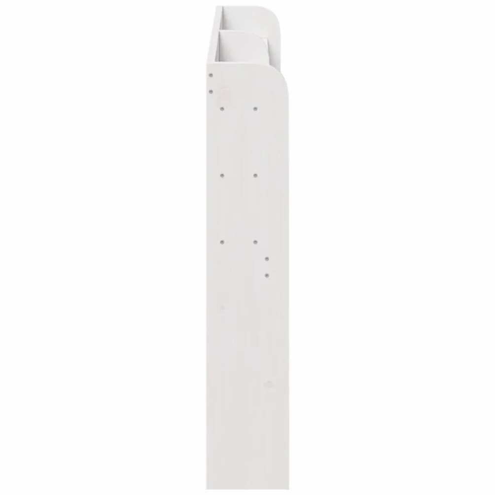vidaXL Cabecero de Cama con estantes Madera Maciza Pino Blanco 140 cm, cabecero de Cama, cabecero de Madera Maciza, cabecero con estantes