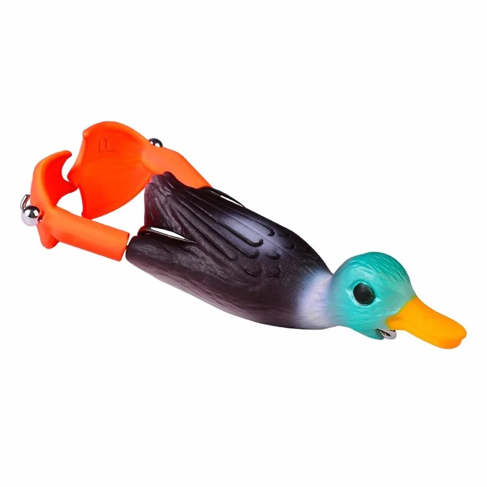 Señuelo flotante de pato con acción vibratoria para depredadores