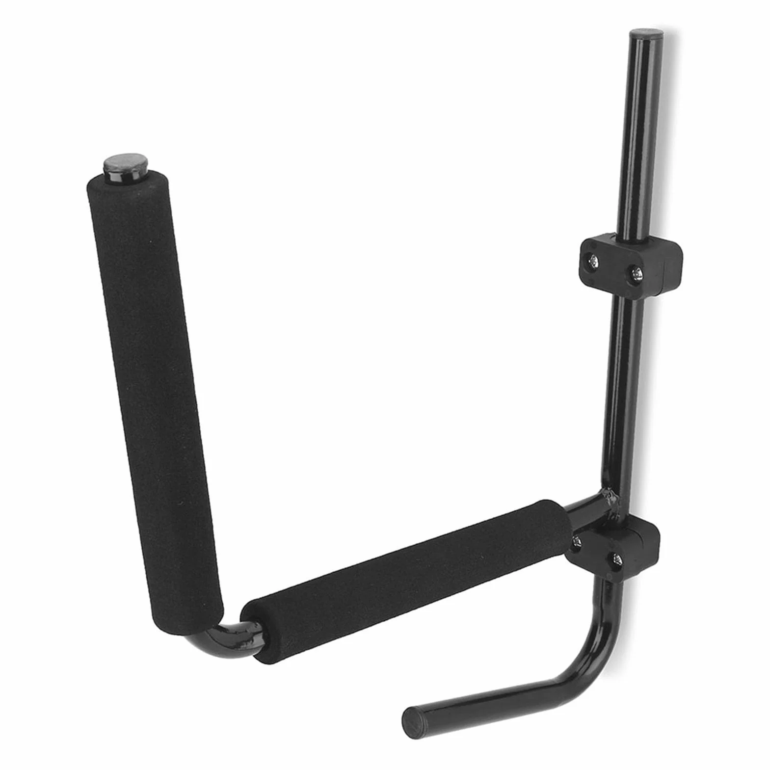 Soporte de pared para kayak 2 unidades negro plegable
