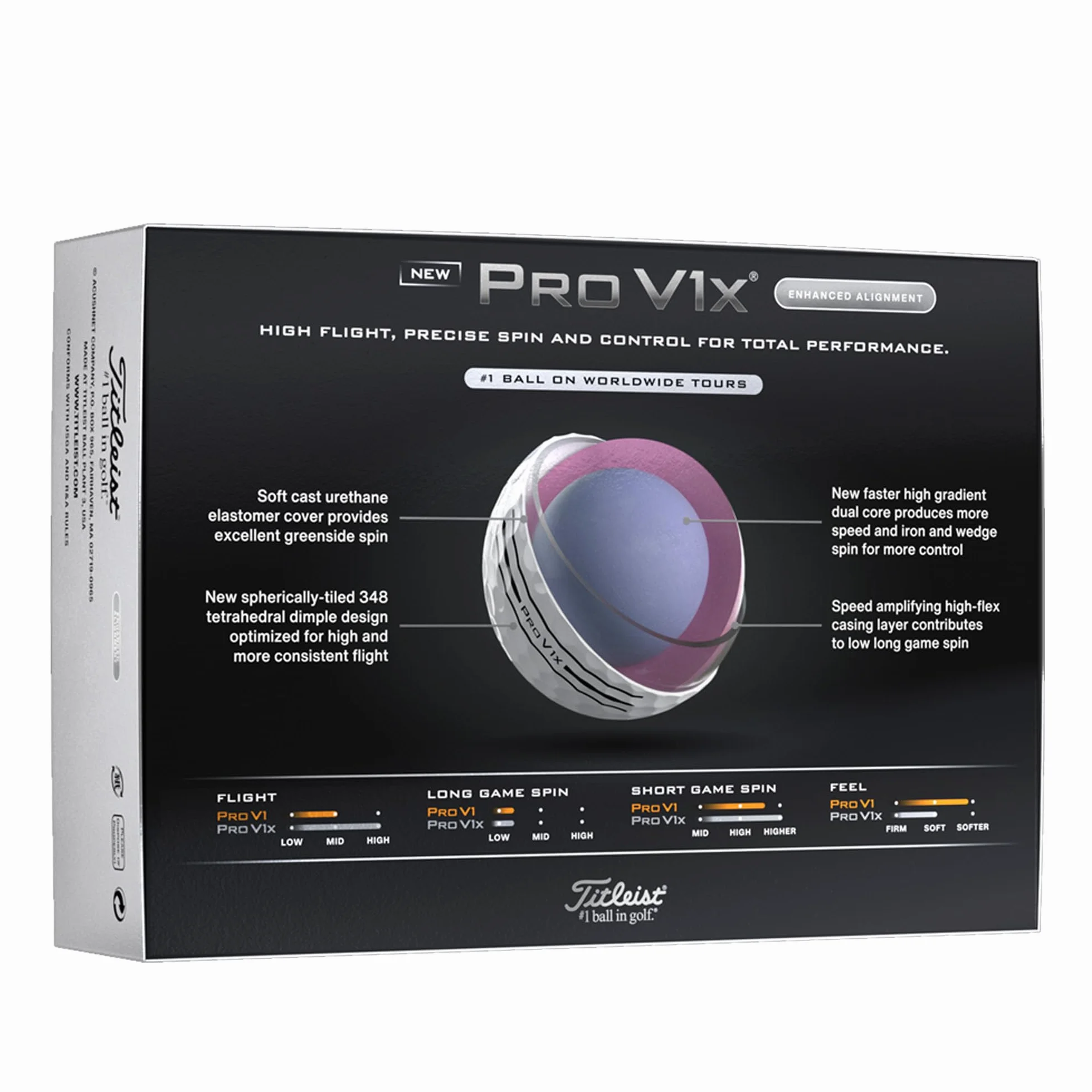 Titleist Pro V1x Golf Ball Pack of 12