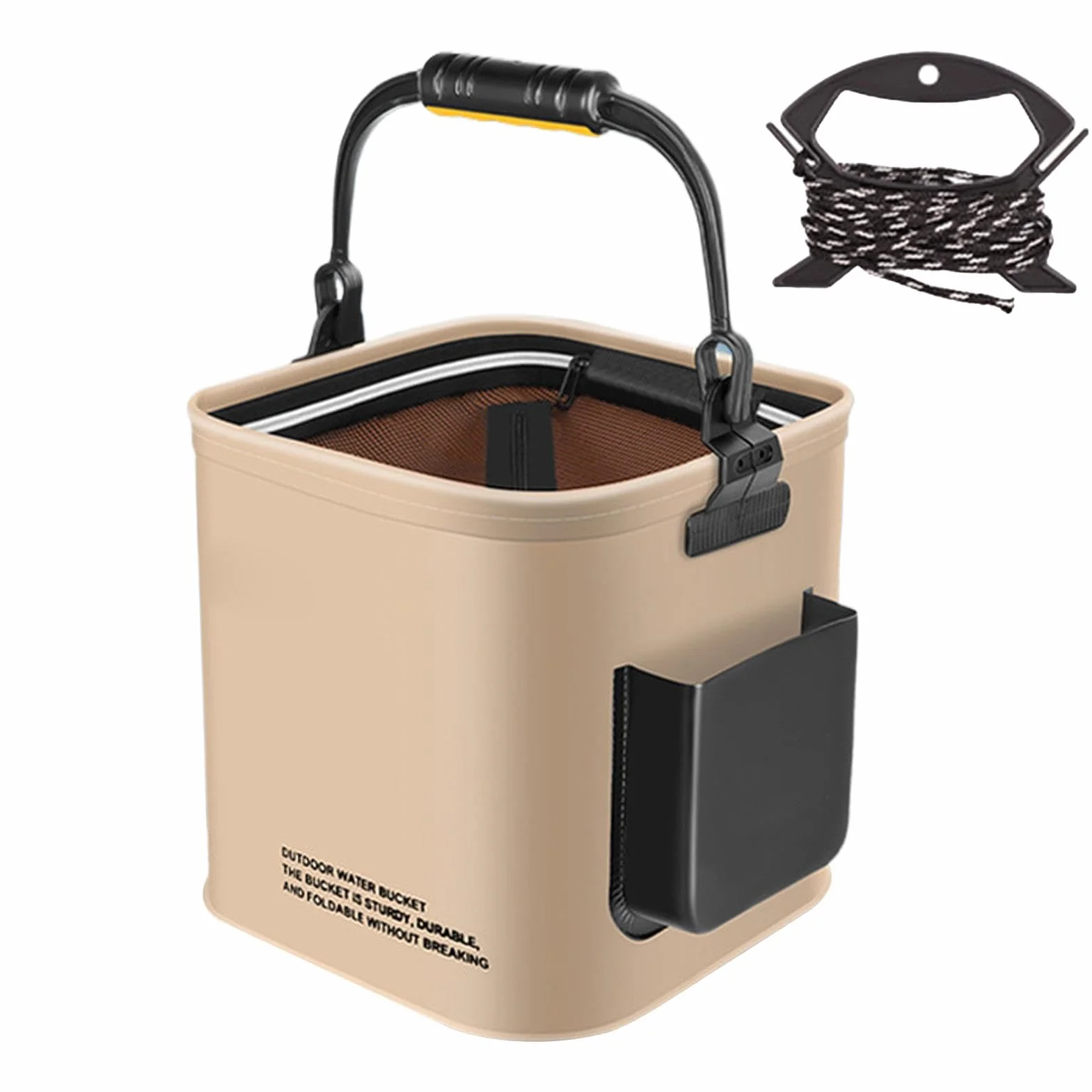 Cubo Portátil para Peces, Cubo de Pesca Plegable 8L/13L, Contenedor de Almacenamiento EVA