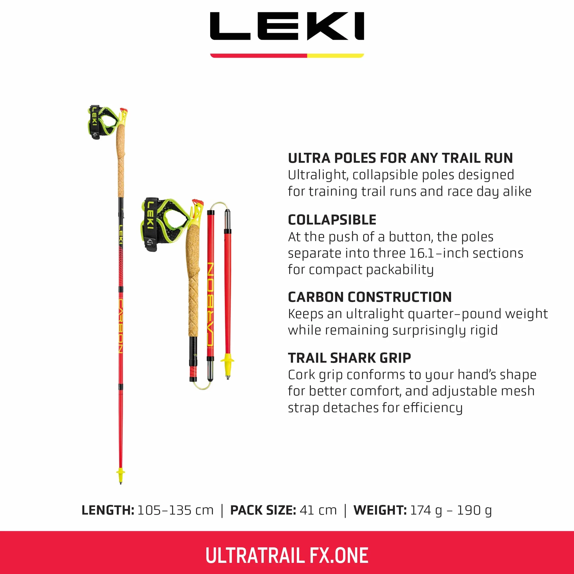 Leki Makalu FX TA Gasolina Negro Gris Plateado