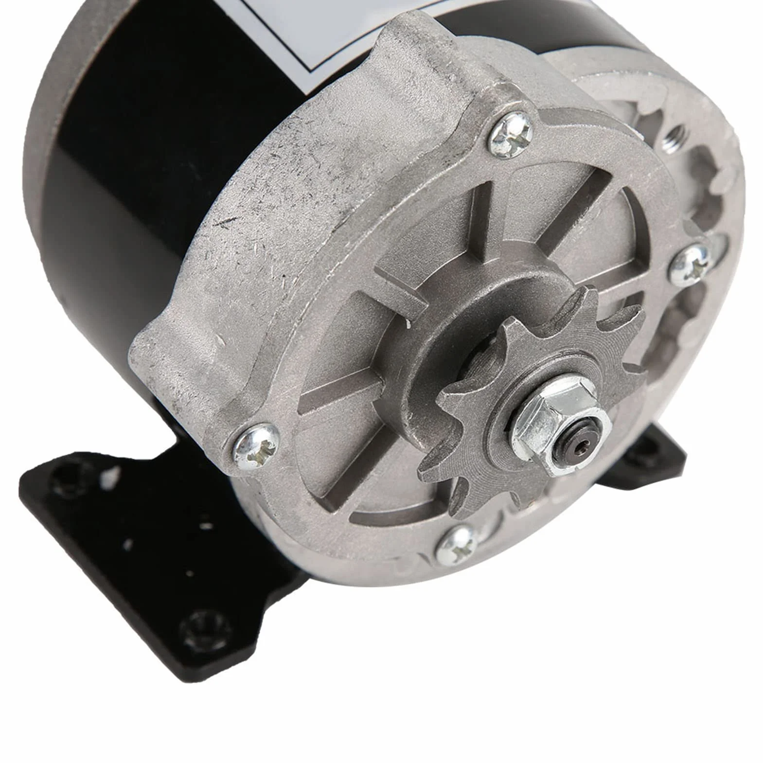 KIMISS Motor con Piñón 12V 250W, Engranaje de 9 Dientes, Reducción de Motor de CC sin Escobillas para Scooter Eléctrico